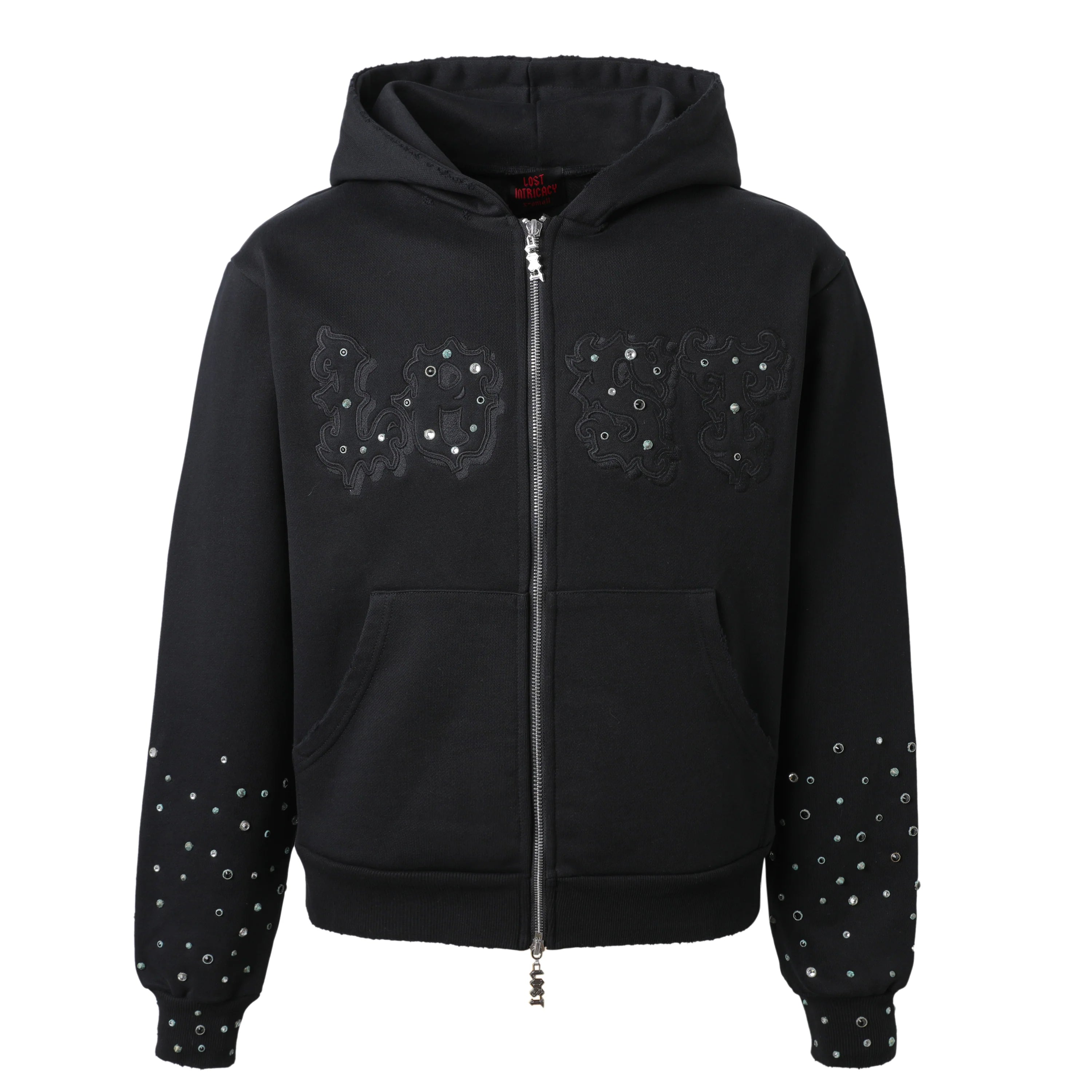 Lost Intricacy 'Patch 2.0' Blackout Zip Up Hoodie