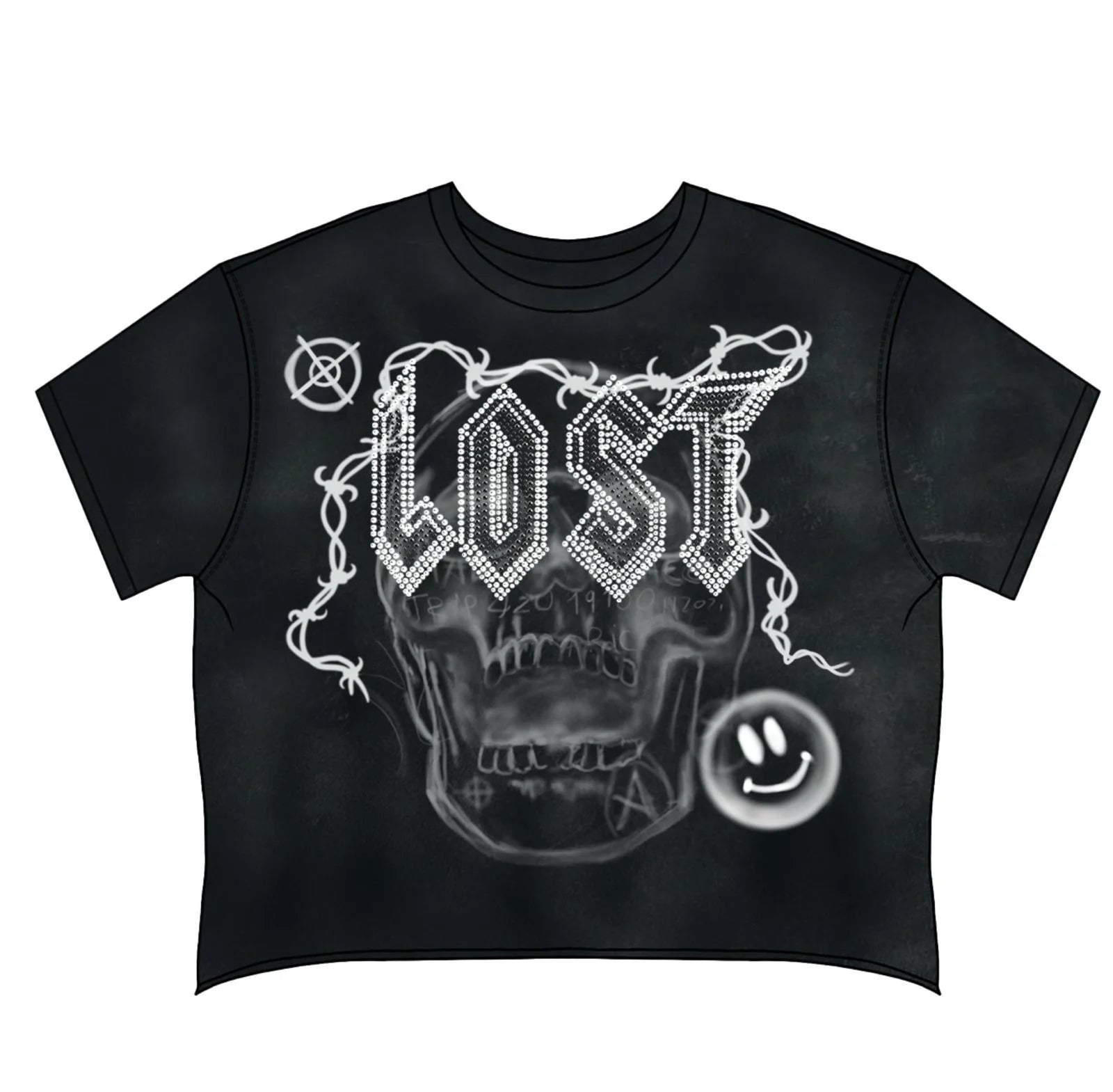 Lost Intricacy 'Skull Bound' Black Tee