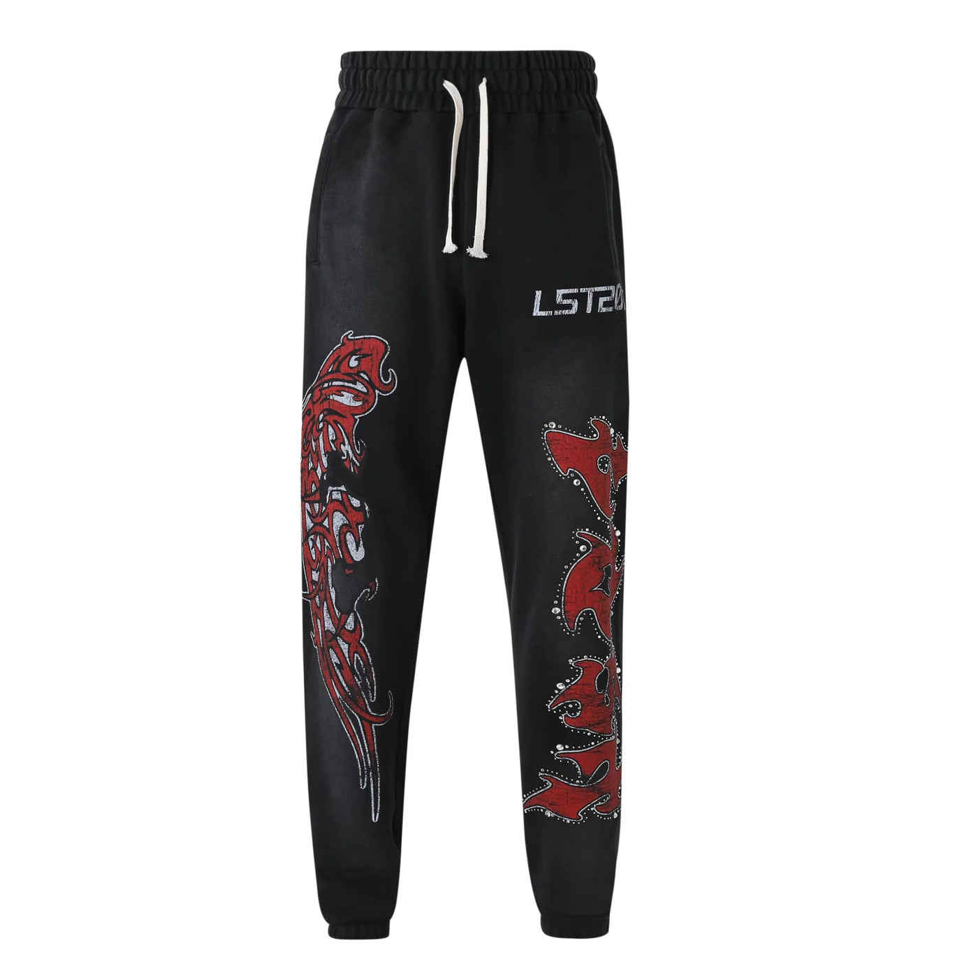Lost Intricacy 'Wings' Black & Red Sweats (KIDS)