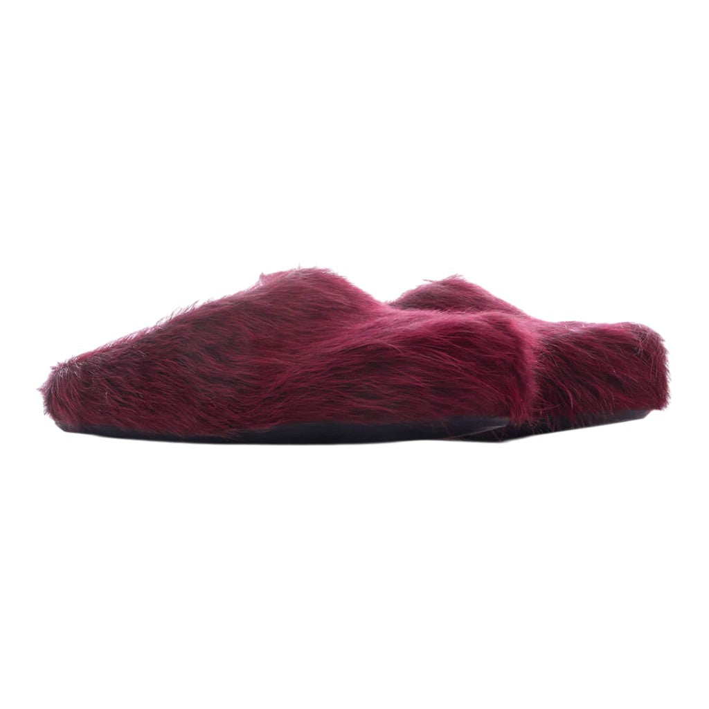 Marni 'Fussbet Sabot' Camellia Red Slides