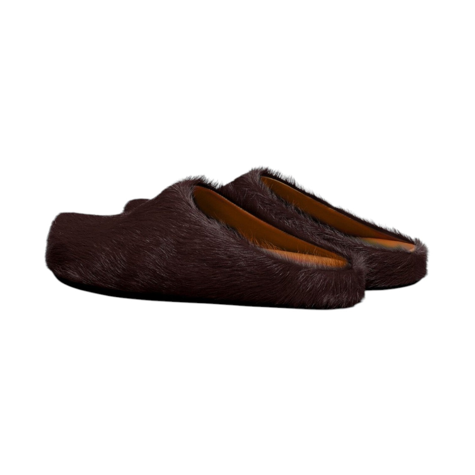 Marni 'Fussbet Sabot' Dark Raisin Slides