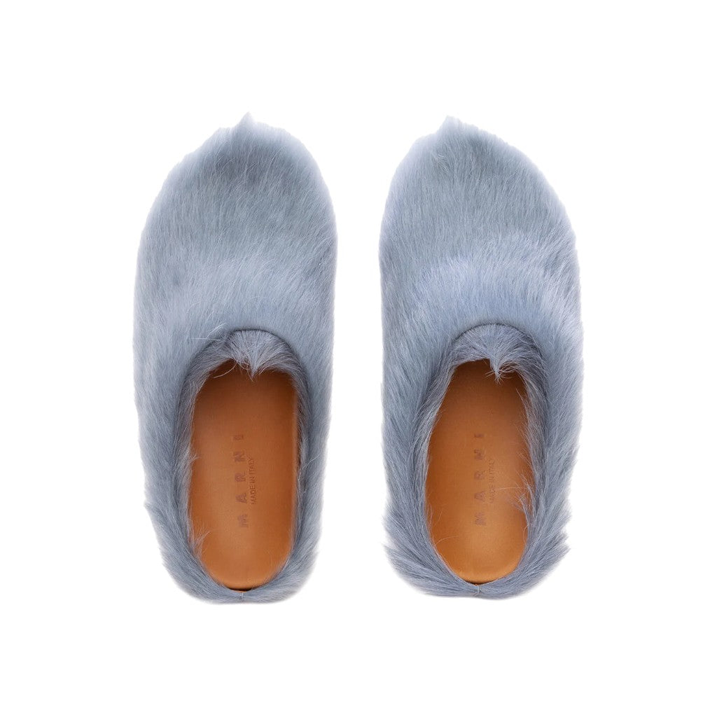 Marni 'Fussbet Sabot' Aquamarine Slides