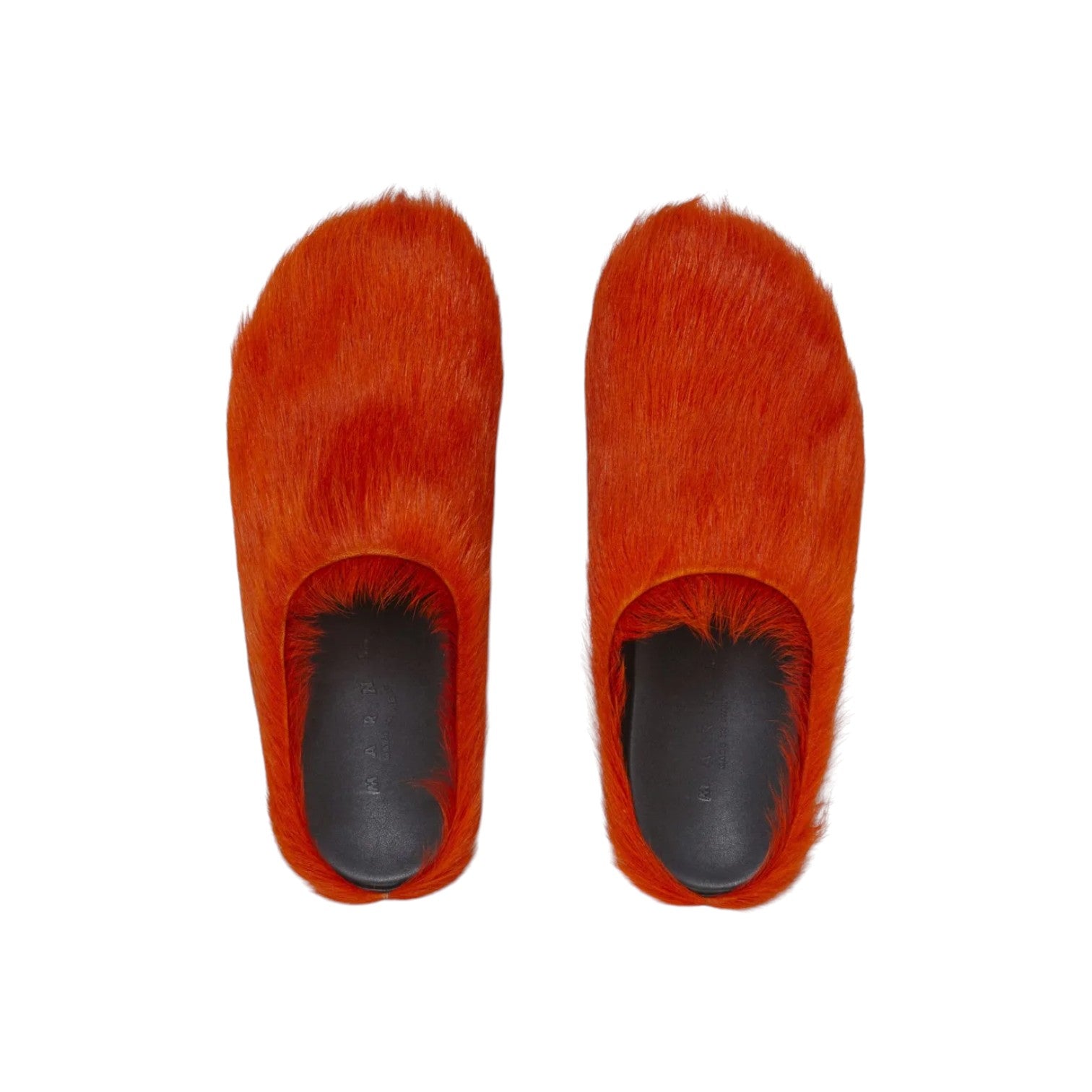 Marni 'Fussbet Sabot' Orange Slides