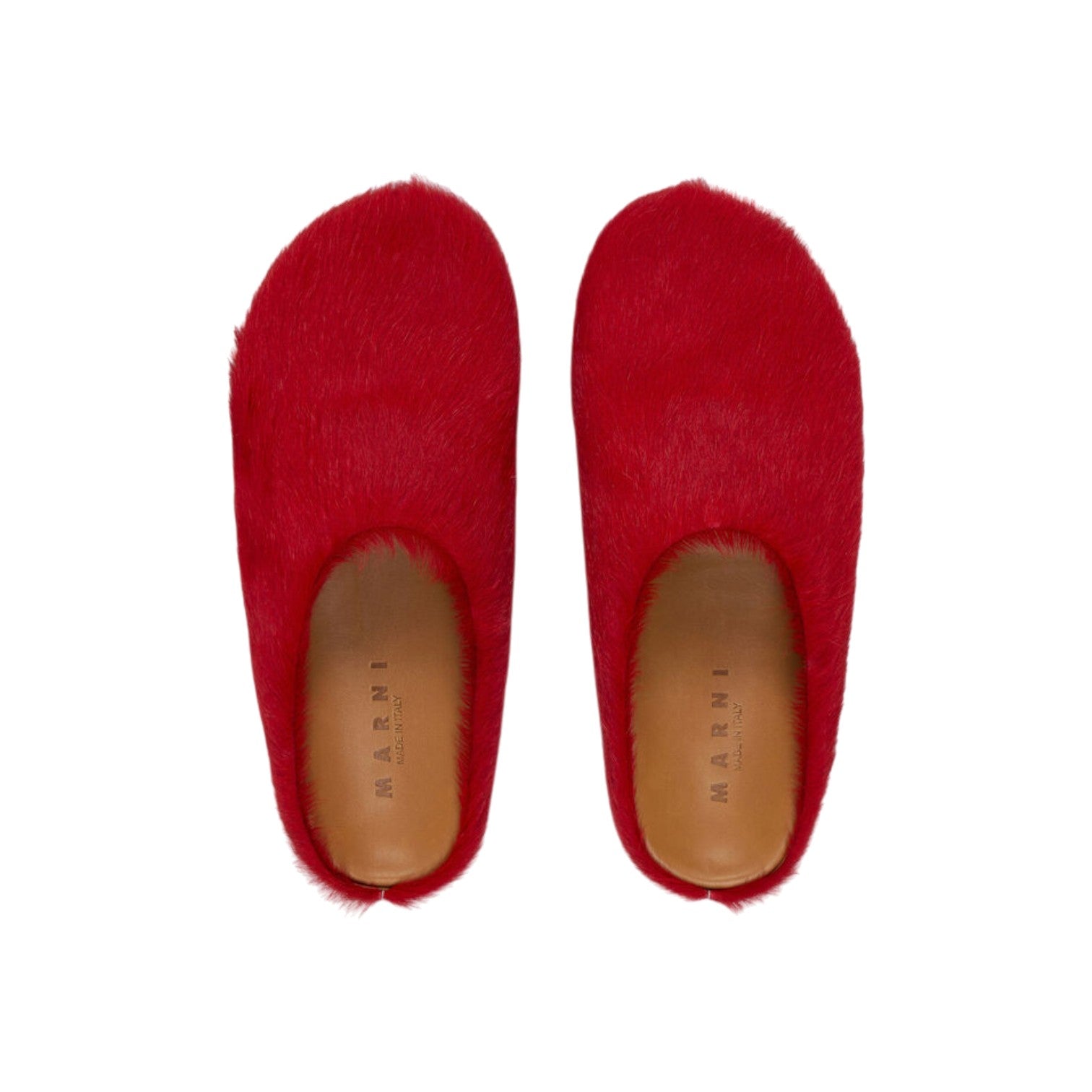 Marni 'Fussbet Sabot' Red Slippers