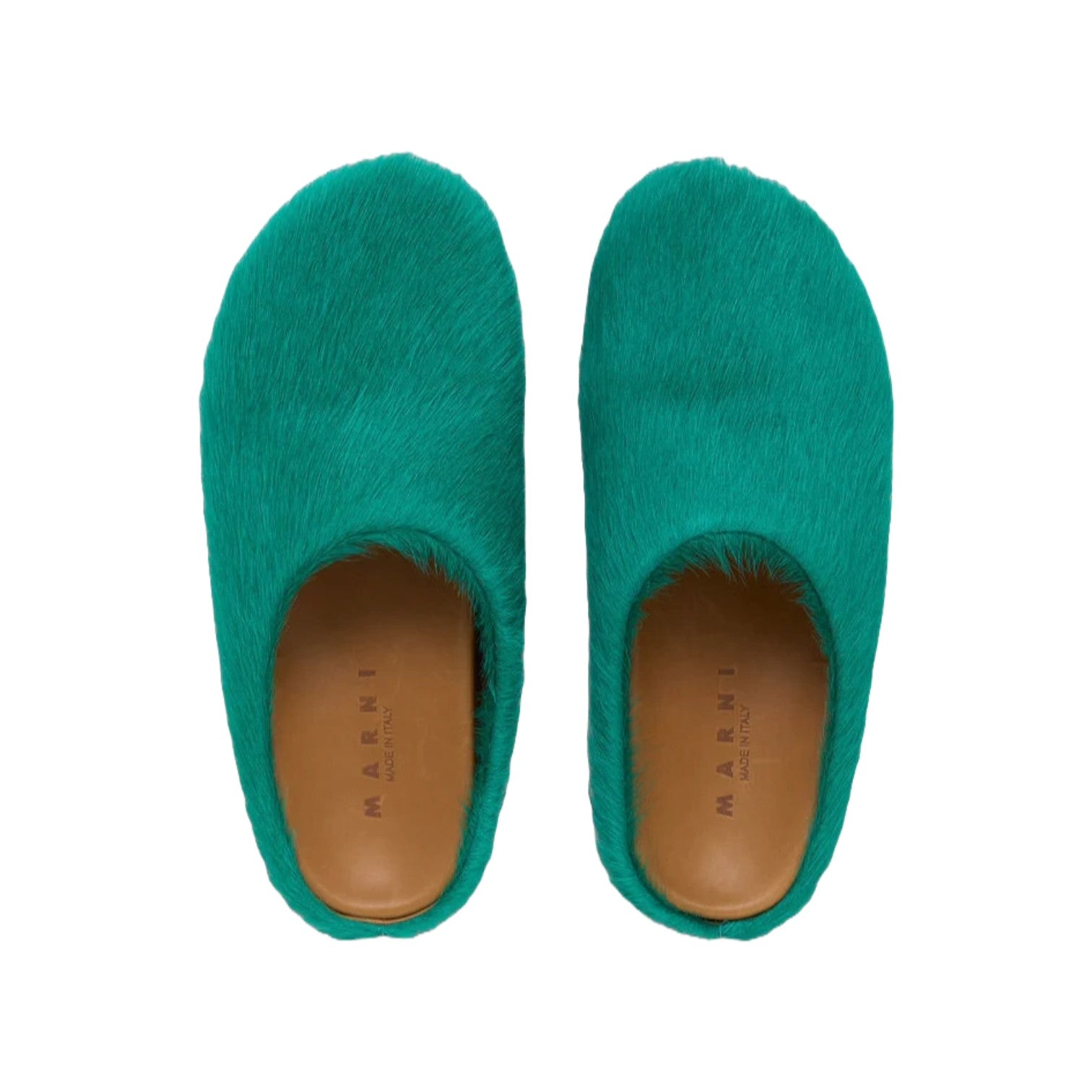 Marni 'Fussbet Sabot' Teal Slippers