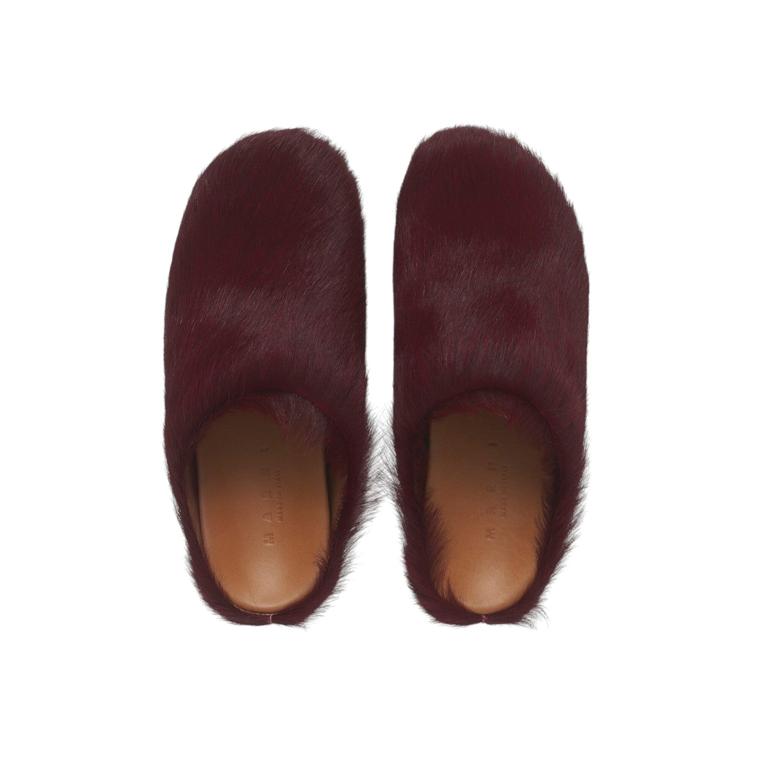 Marni 'Fussbet Sabot' Wild Cherry Slides