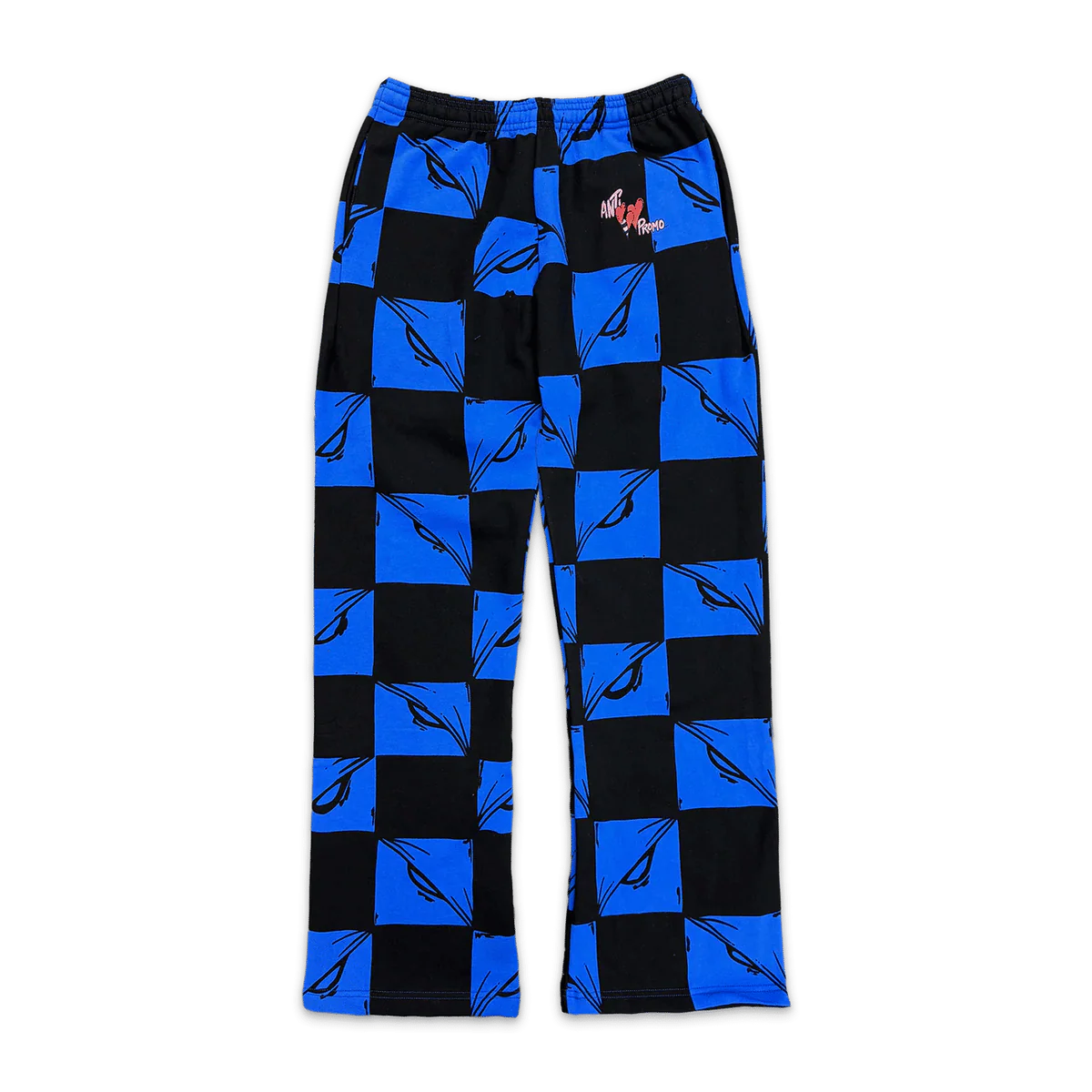 Matty Boy 'Anti Promo' Black & Blue Checkered Sweats