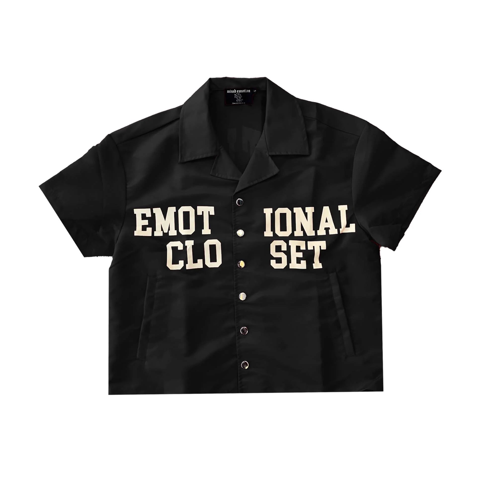 Mixed Emotions 'Backyard' Black Nylon Shirt