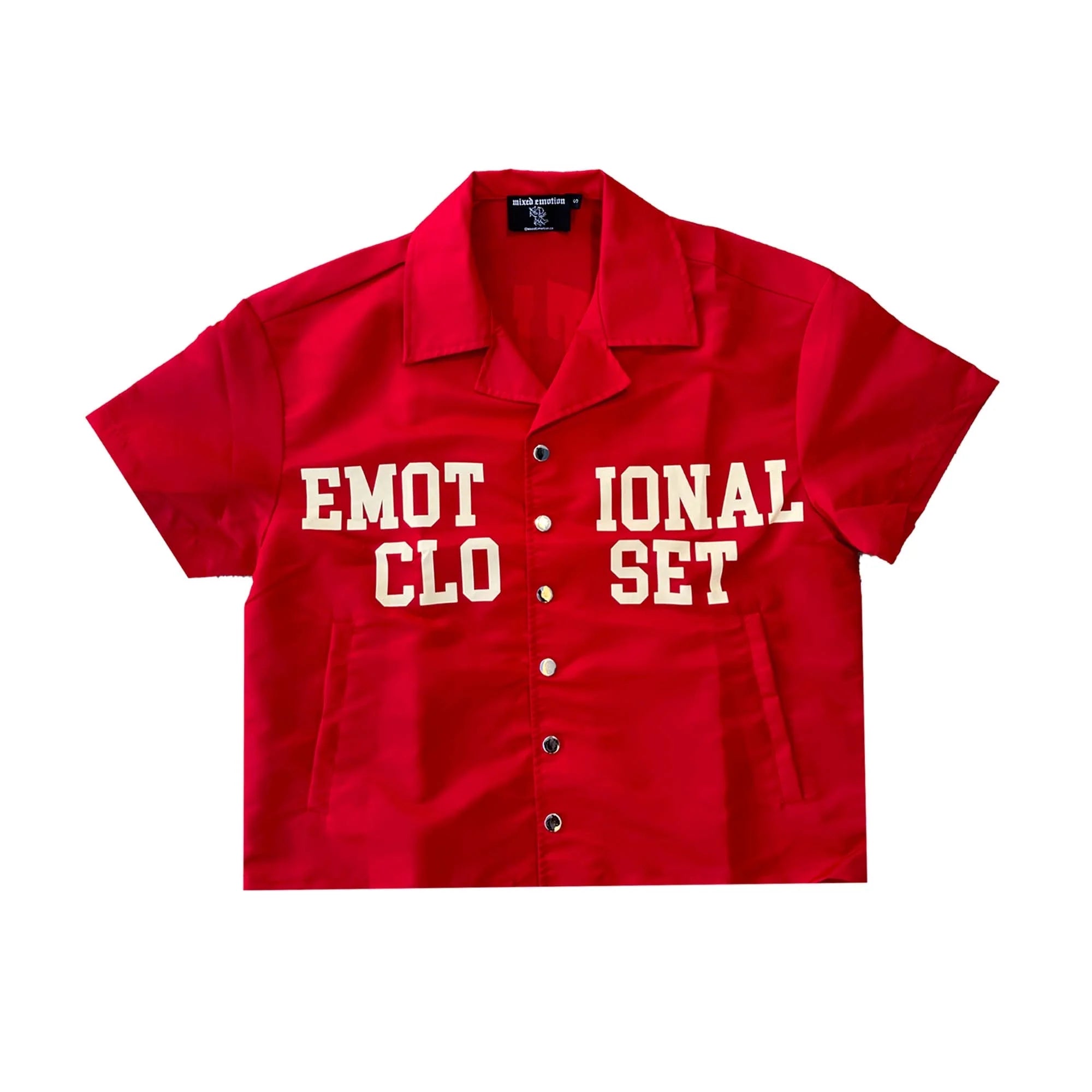 Mixed Emotions 'Backyard' Red Nylon Shirt