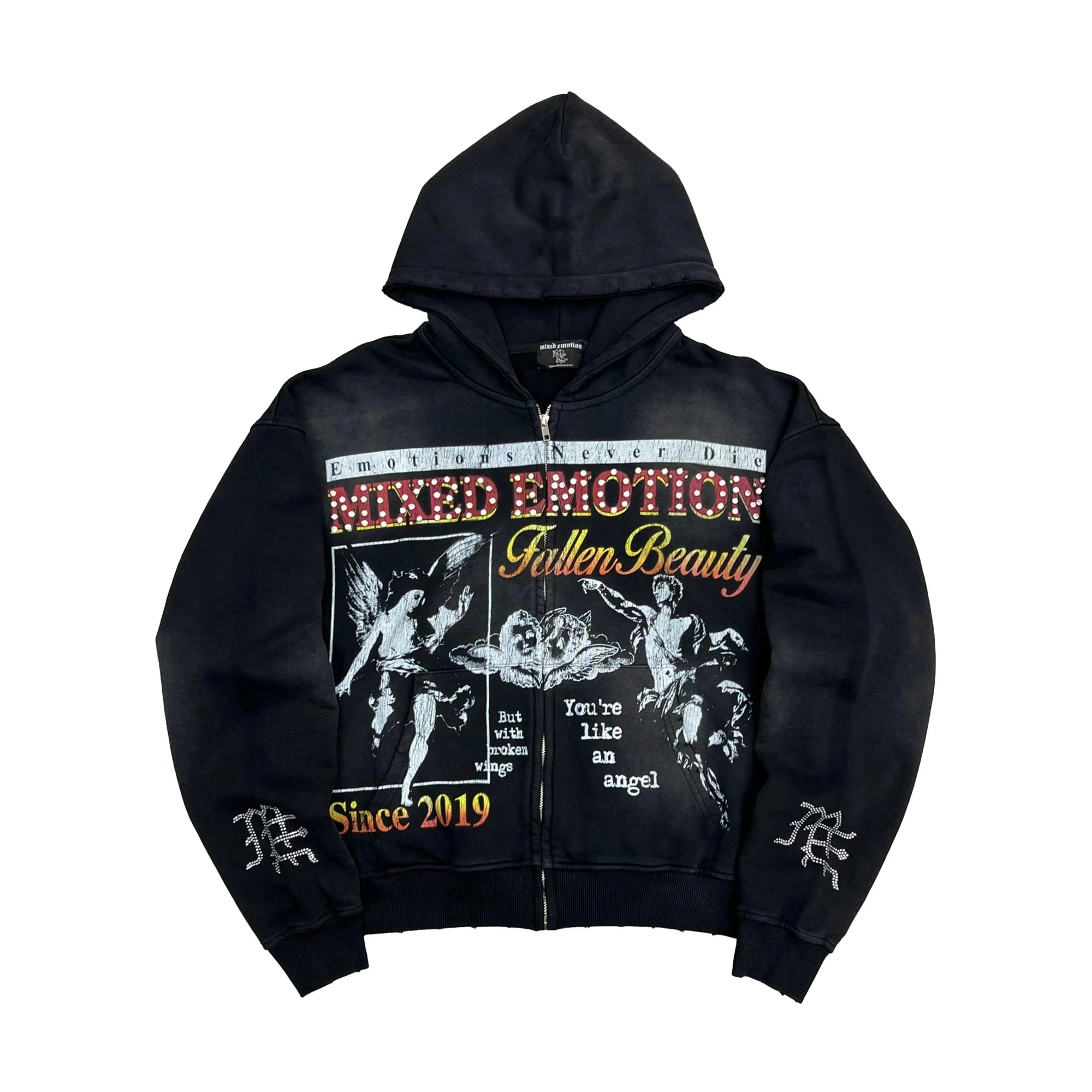 Mixed Emotions 'Broken Wings' Black Hoodie
