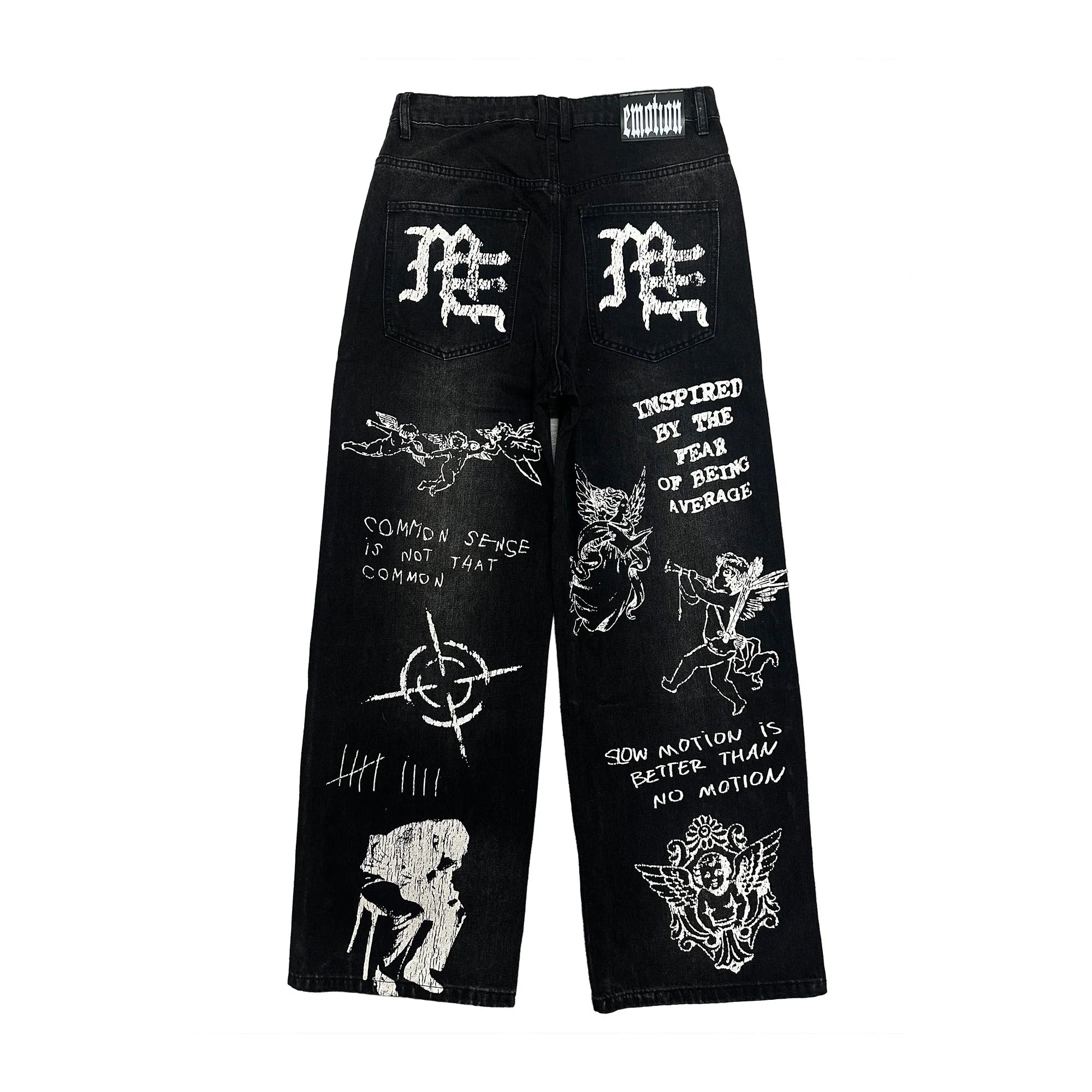 Mixed Emotions 'Canvas' Black Jeans