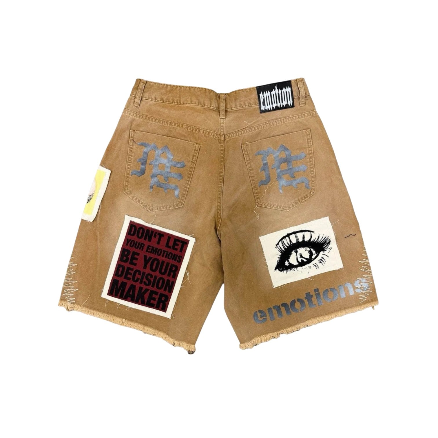Mixed Emotions 'Chaos' Tan Carpenter Shorts