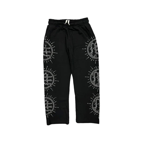 Mixed Emotions 'Eclipse' Black Rhinestone Sweats