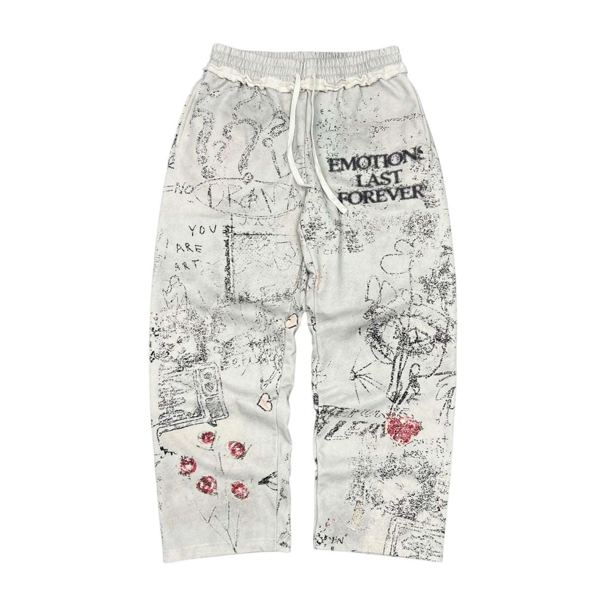 Mixed Emotions 'Last Forever' White Sweats