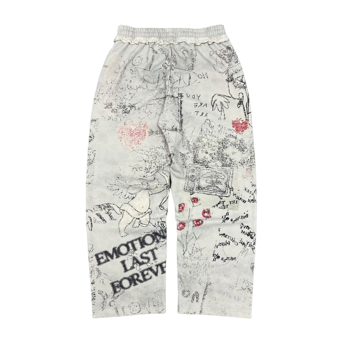 Mixed Emotions 'Last Forever' White Sweats