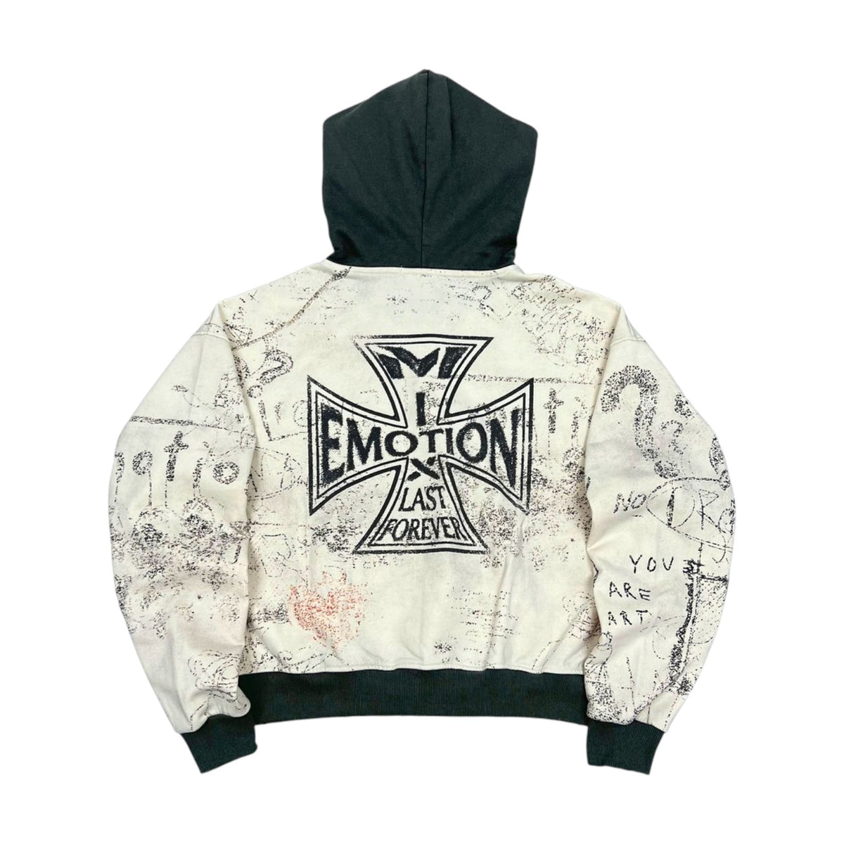 Mixed Emotions 'Last Forever' White & Black Hoodie