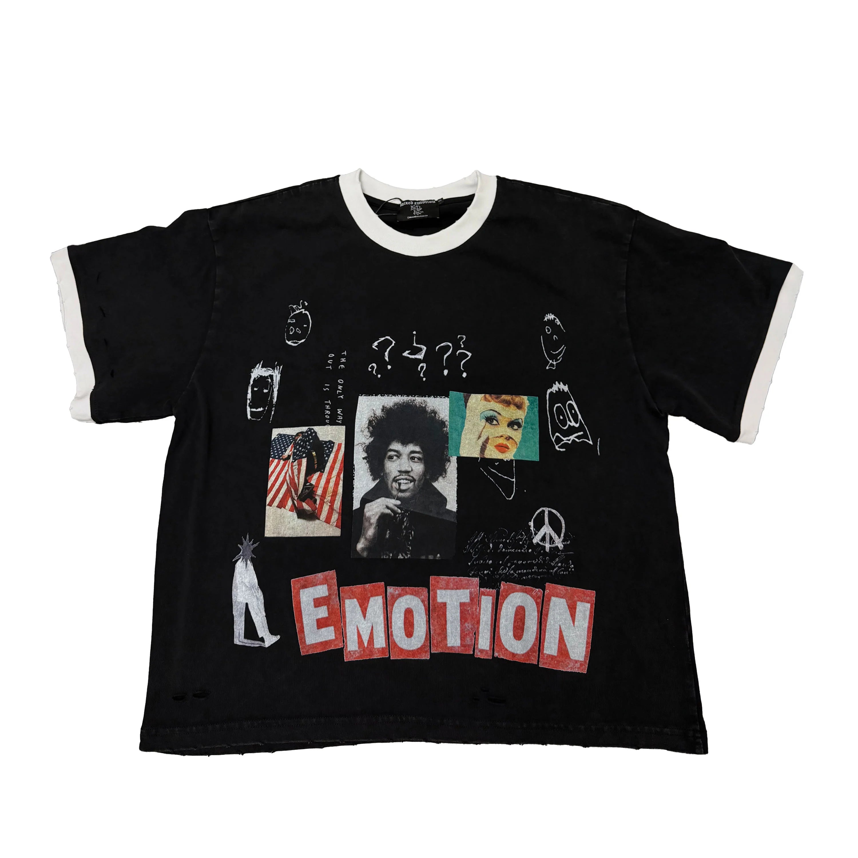 Mixed Emotions 'Static' Black Tee