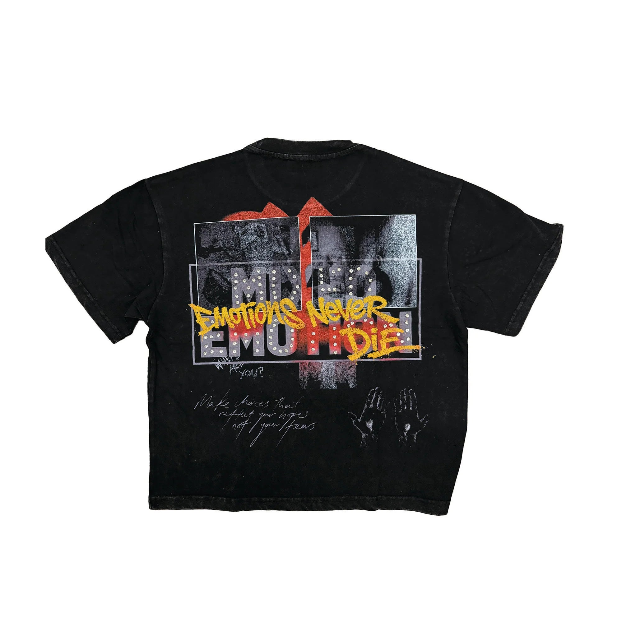 Mixed Emotions 'Tunes' Black Tee