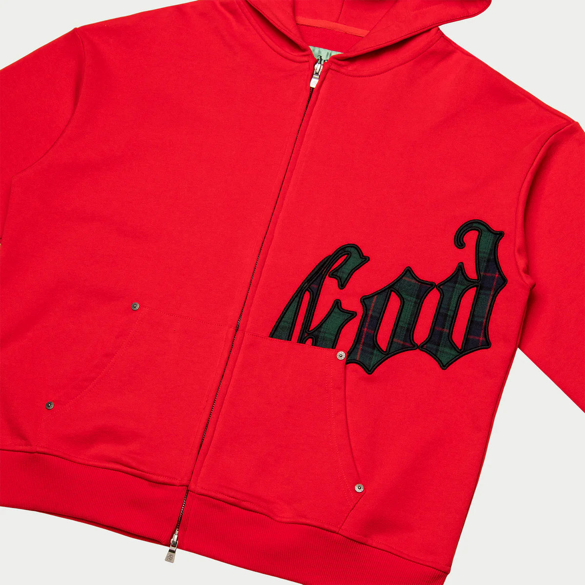 Godspeed 'OG Logo' Red Plaid Hoodie