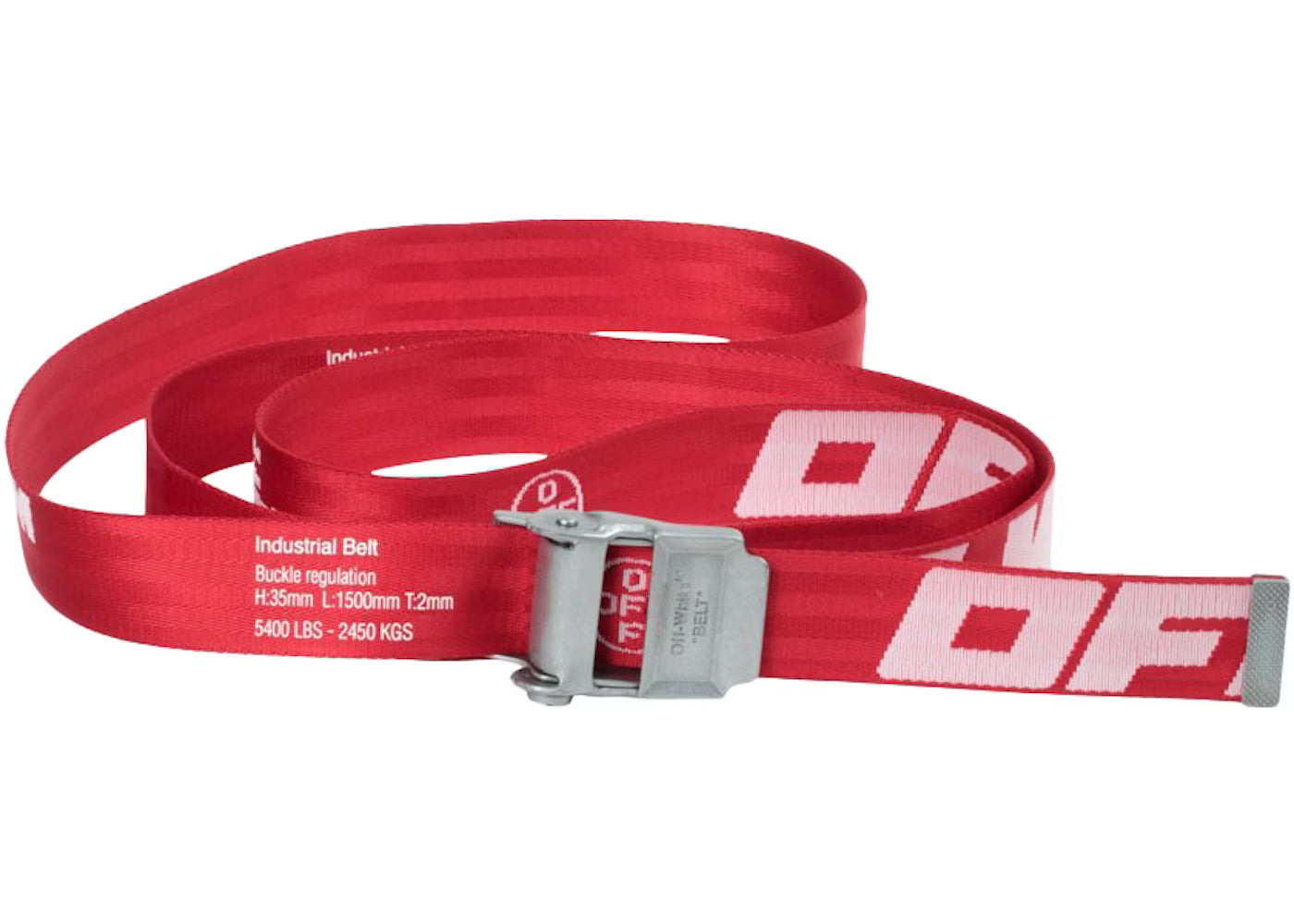 Off White 'Industrial' Red Belt