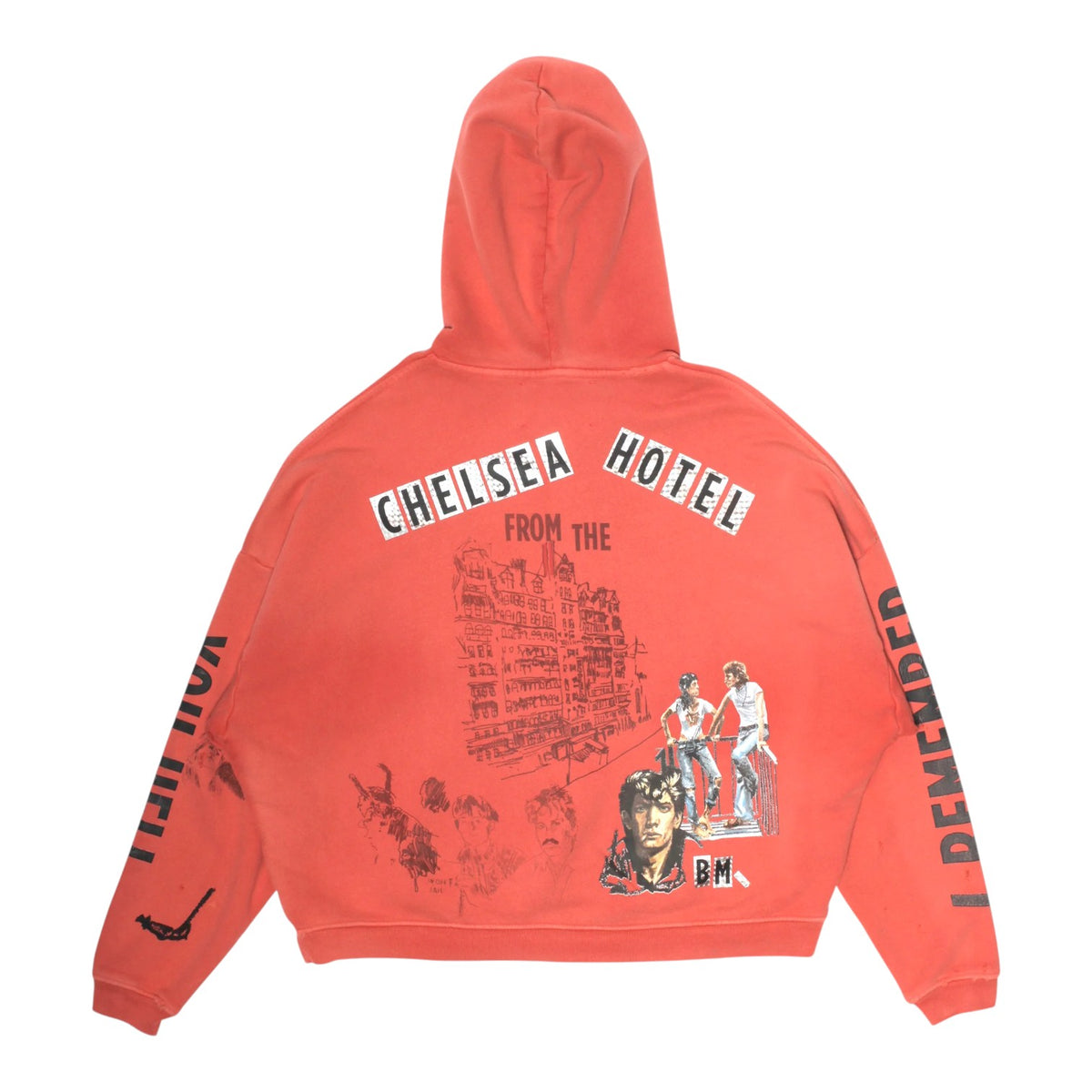 Paly Hollywood 'Chelseay Hotel' Red Hoodie