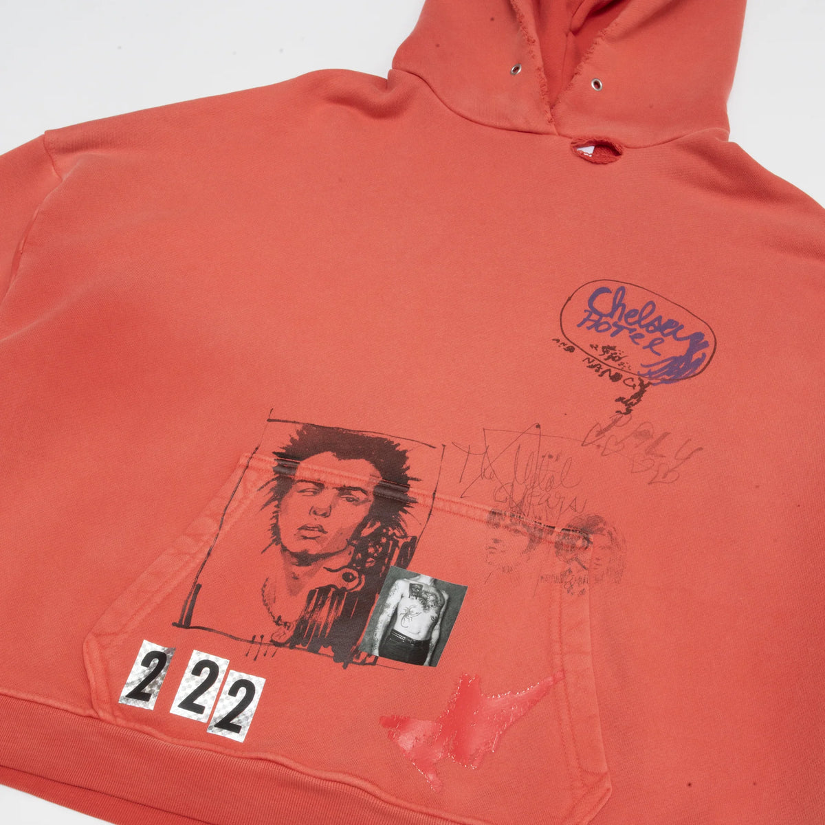Paly Hollywood 'Chelseay Hotel' Red Hoodie