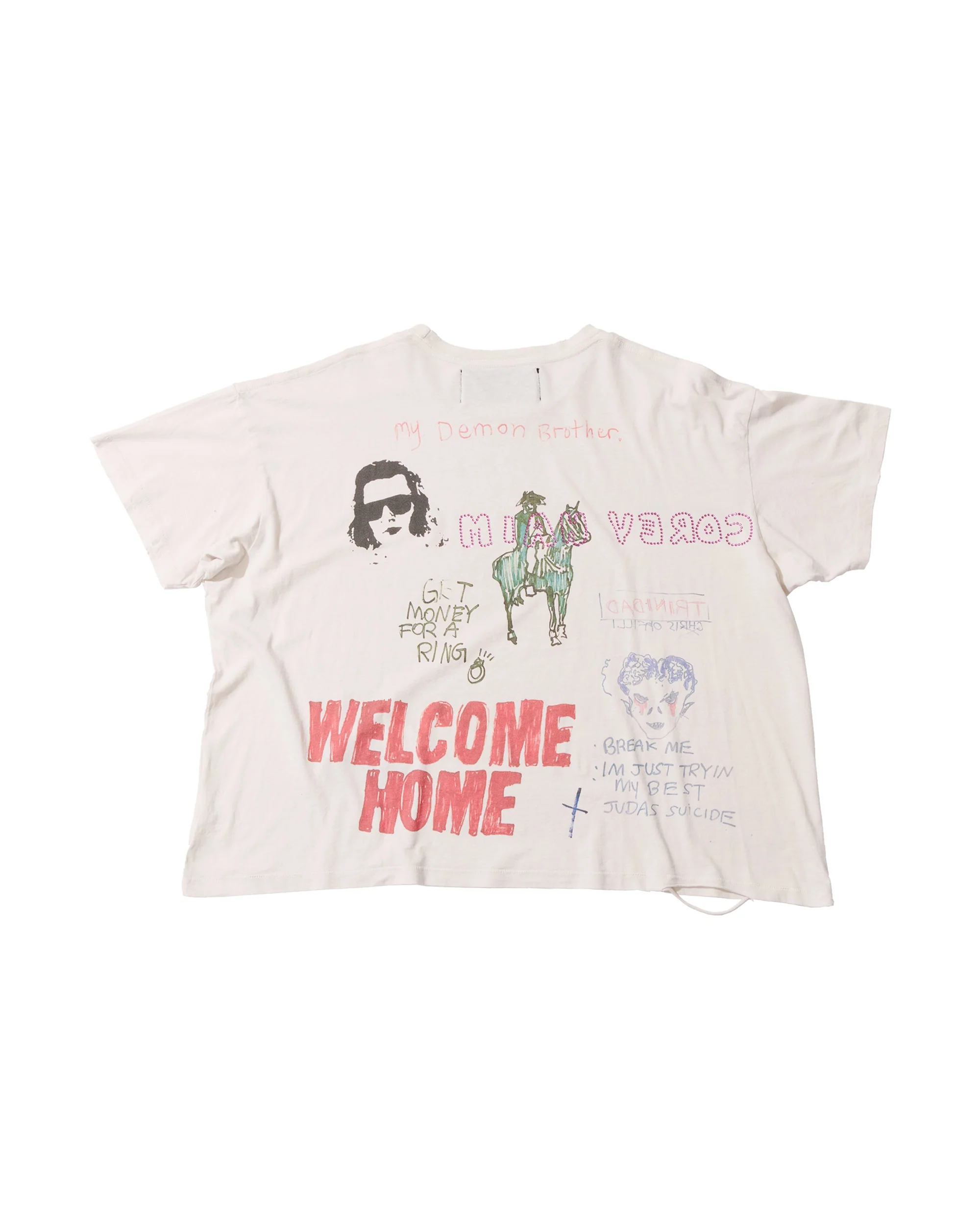 Paly 'Bad Luck' Cream Tee