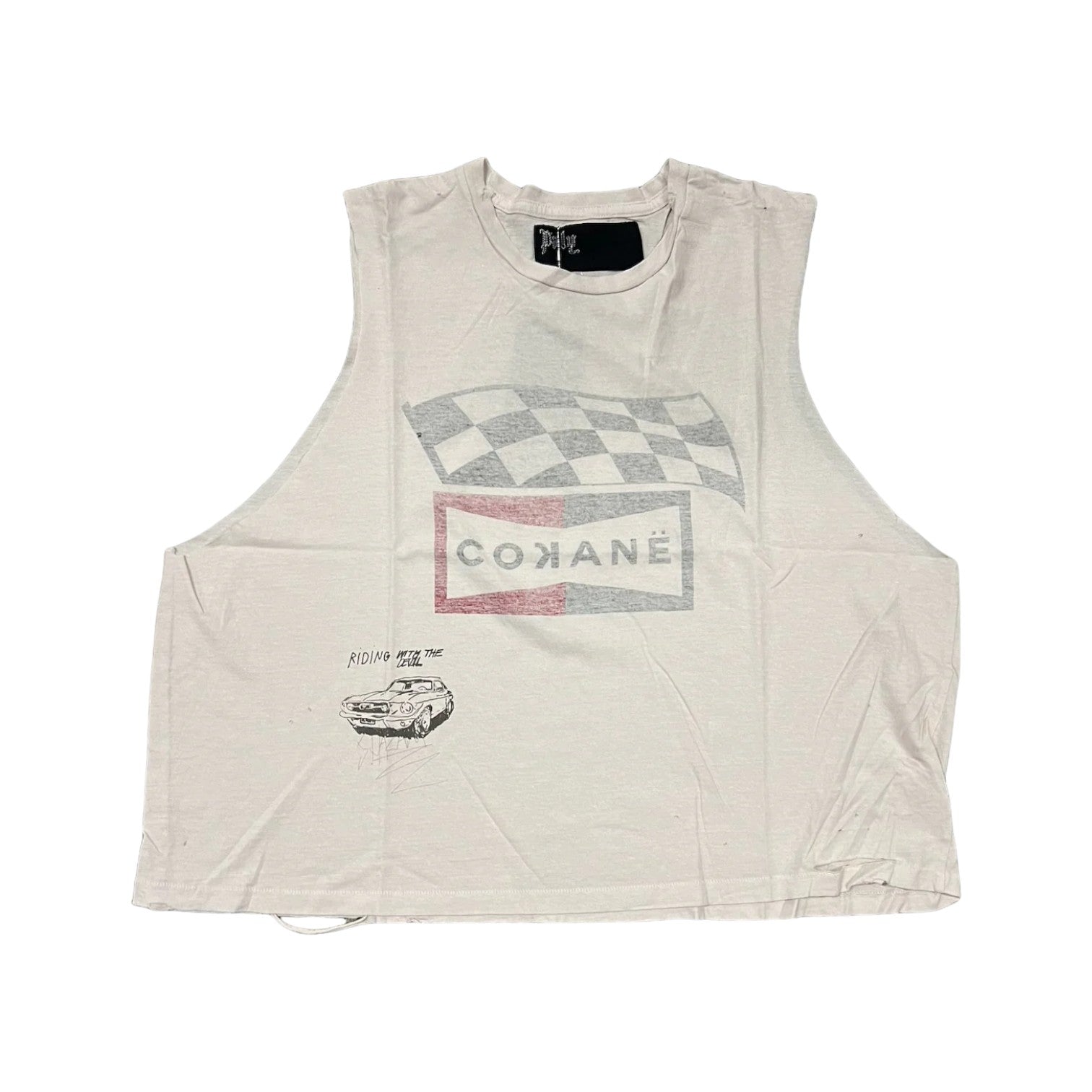 Paly 'Cokane' Cream Sleeveless Tee