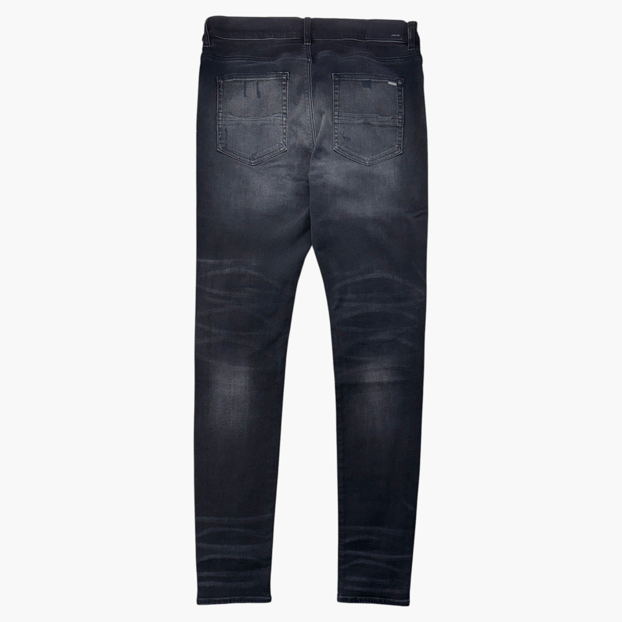 Amiri "MX1" Paisley Patch Black Wash Jeans