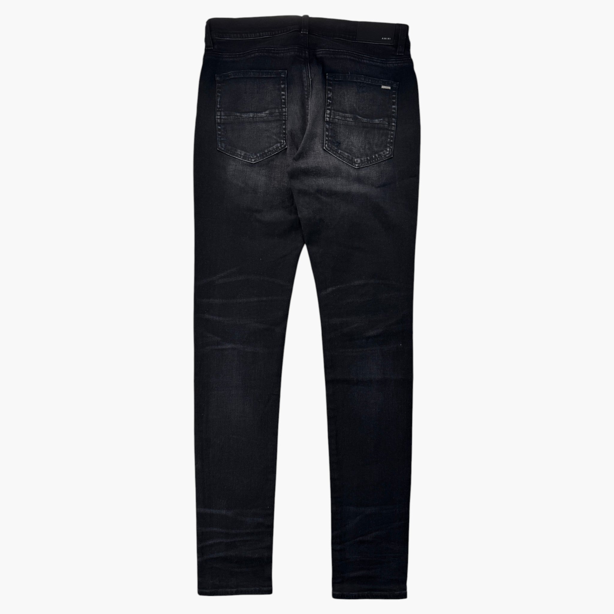 Amiri MX1 Black Wash & Brown Paisley Jeans
