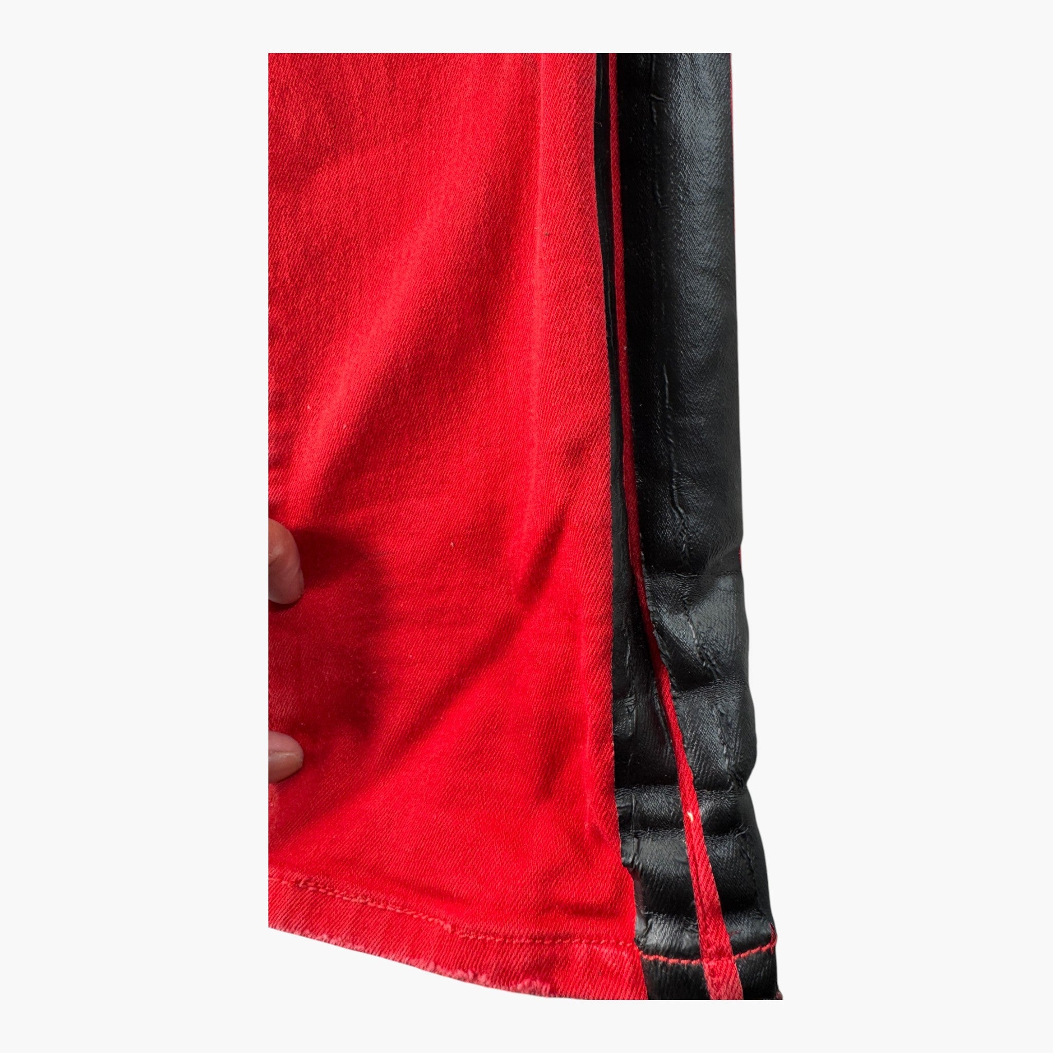 Amiri Red & Black Stripe Jeans