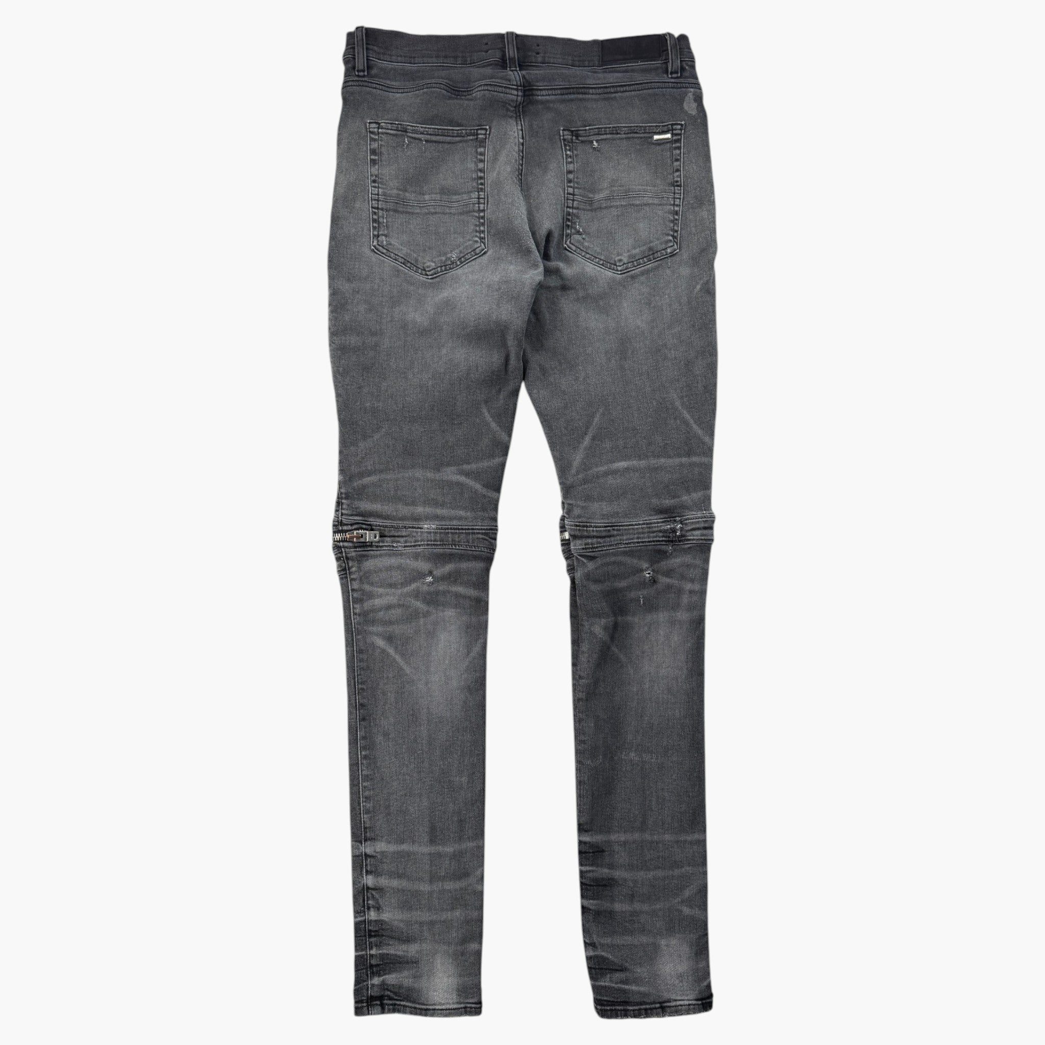Amiri MX2 Grey & Black Patch Jeans