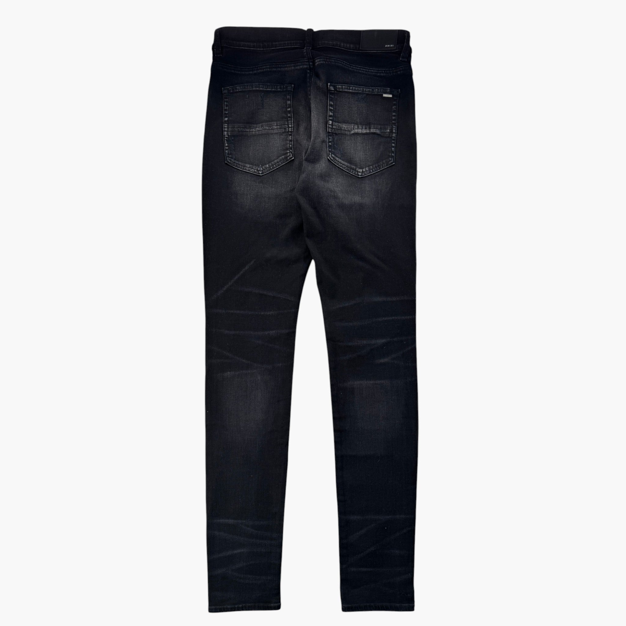 Amiri MX1 Black & Red Plaid Jeans