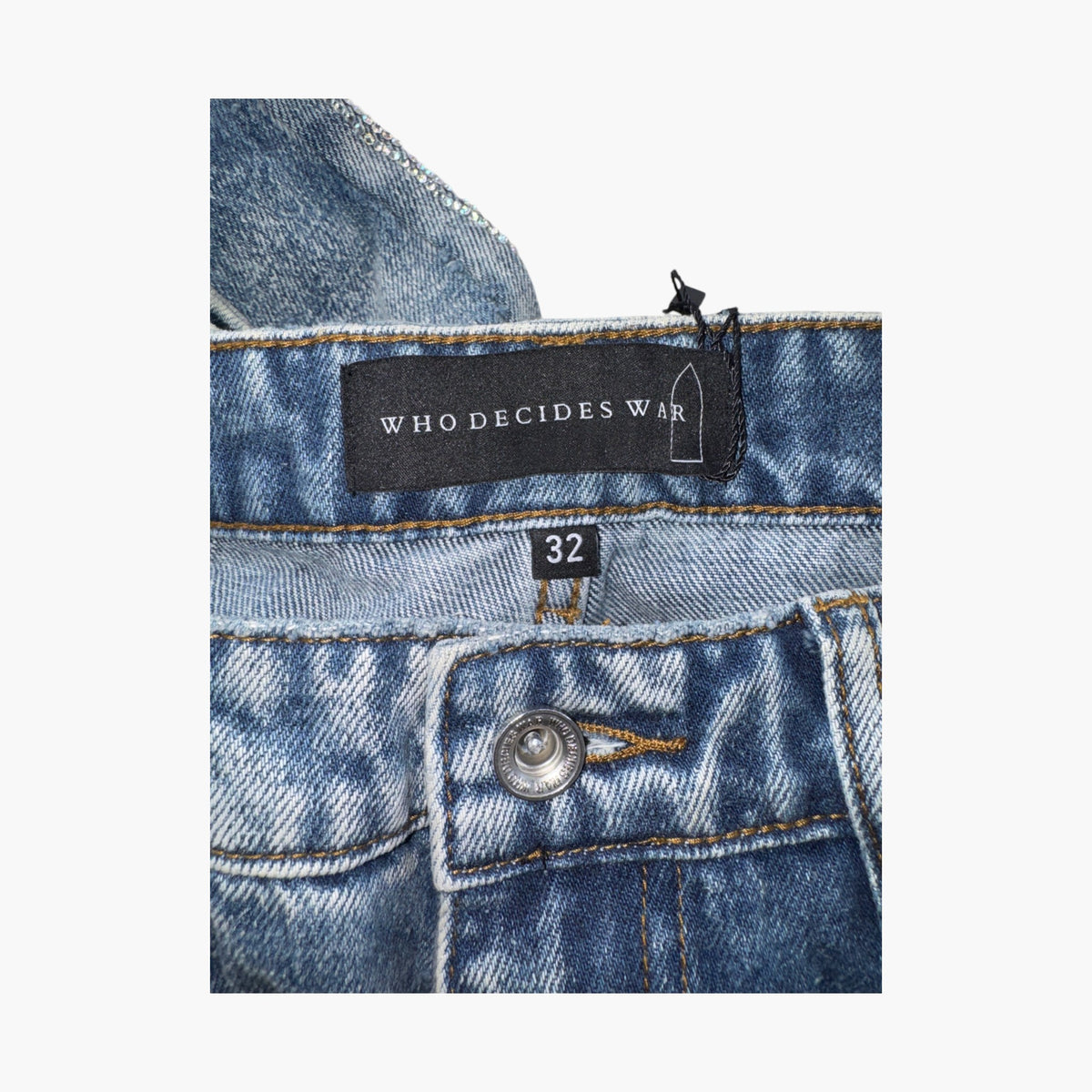 WDW Rhinestone Cemetery Blue Jeans