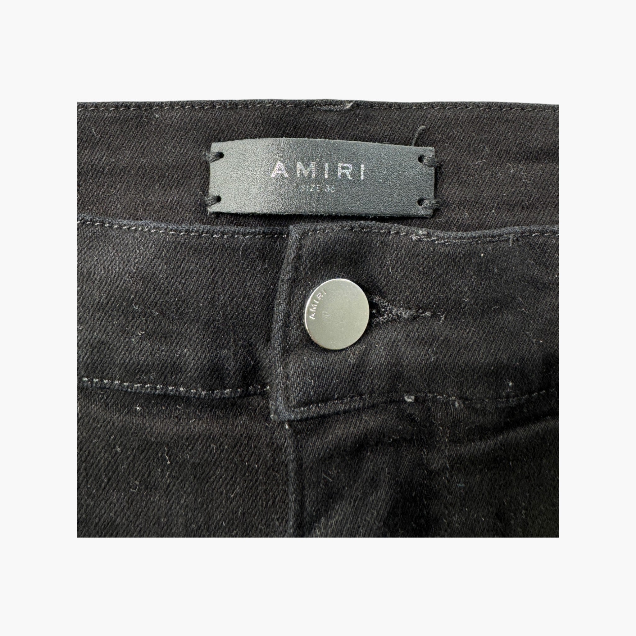 Amiri Black & Red Stripe (Zipper) Jeans