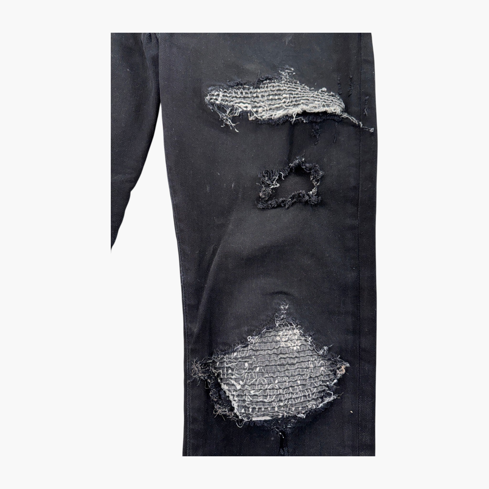 Amiri MX1 Paisley Black Patch Jeans