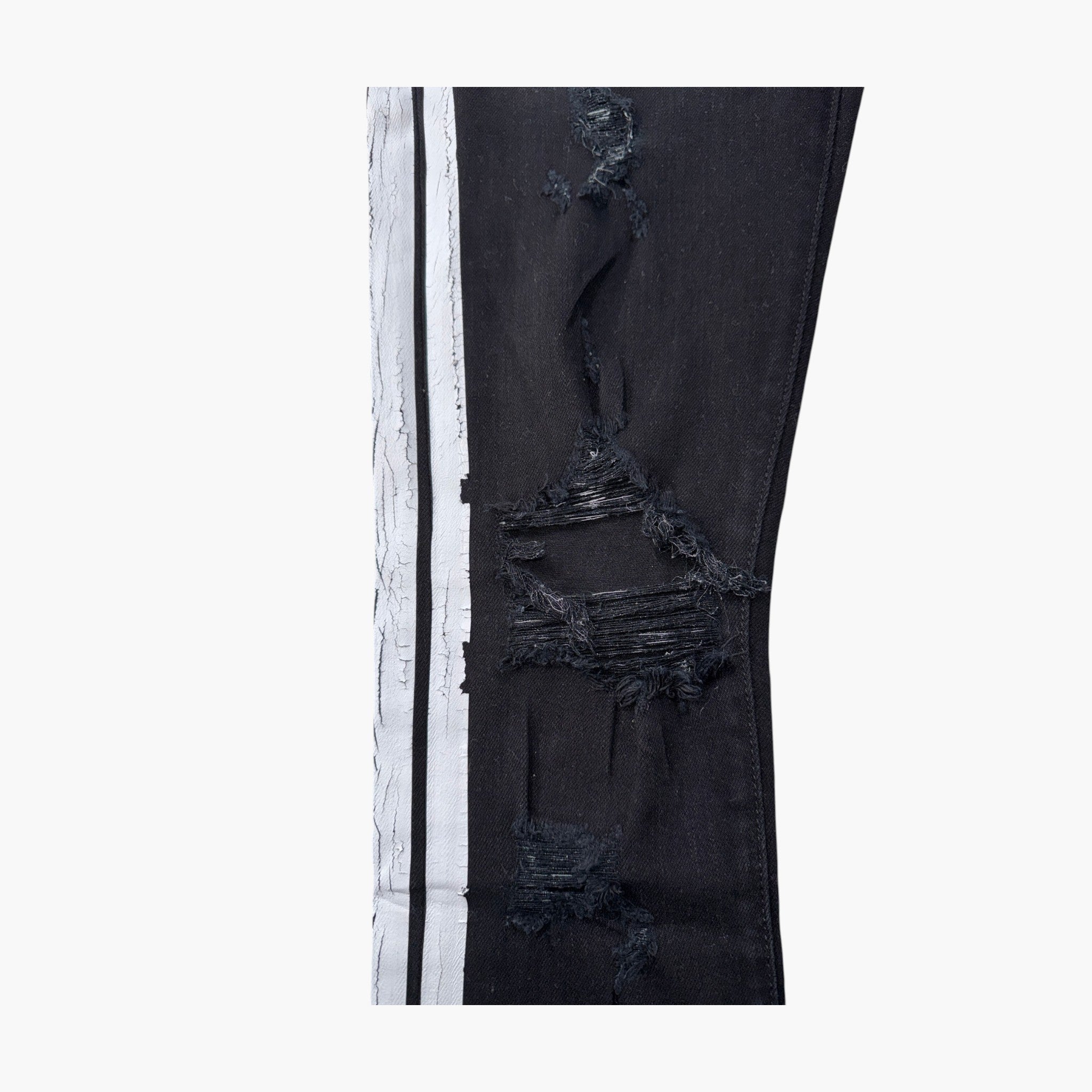 Amiri Black & White Track Stripe Jeans