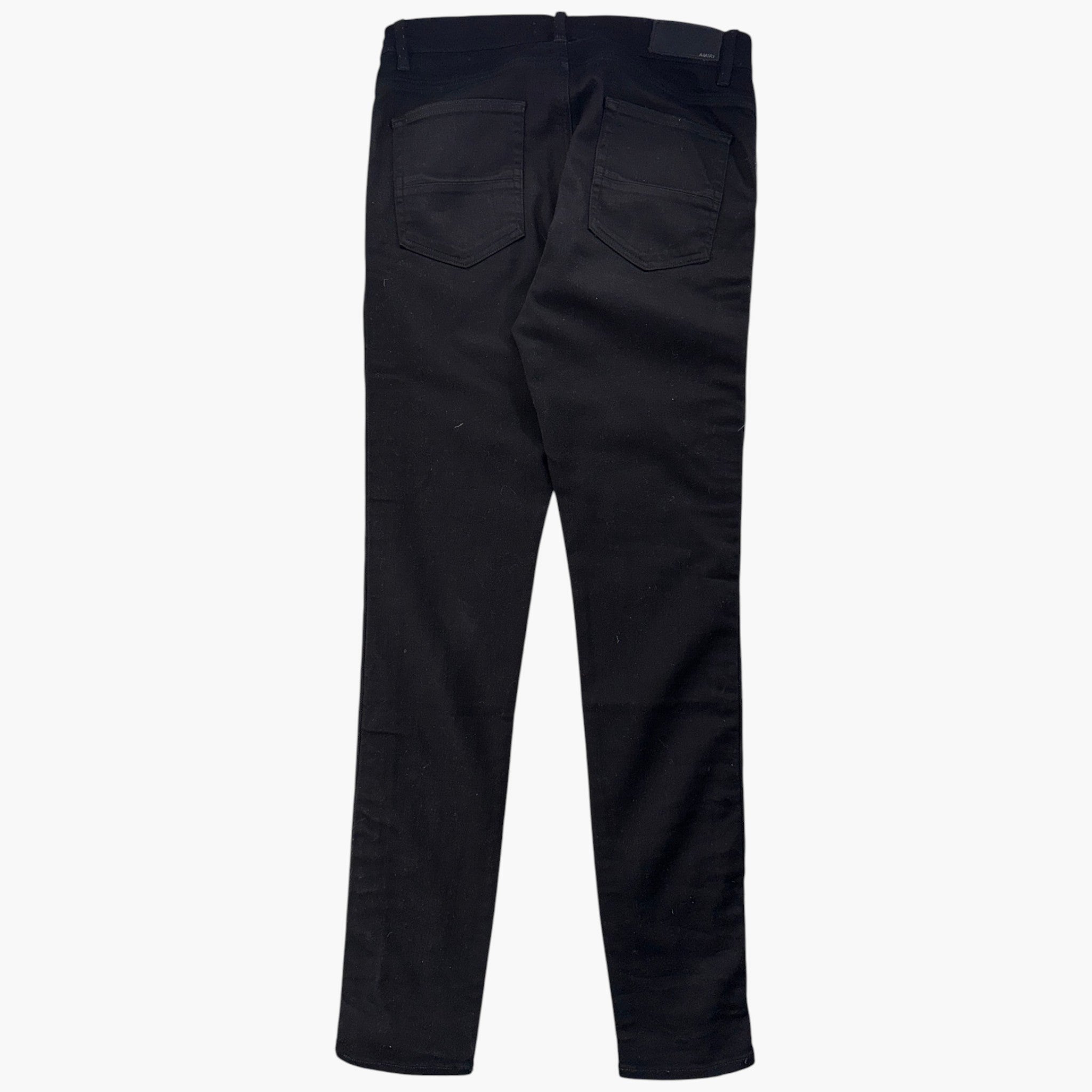 Amiri Crystal Stripe Black Jeans