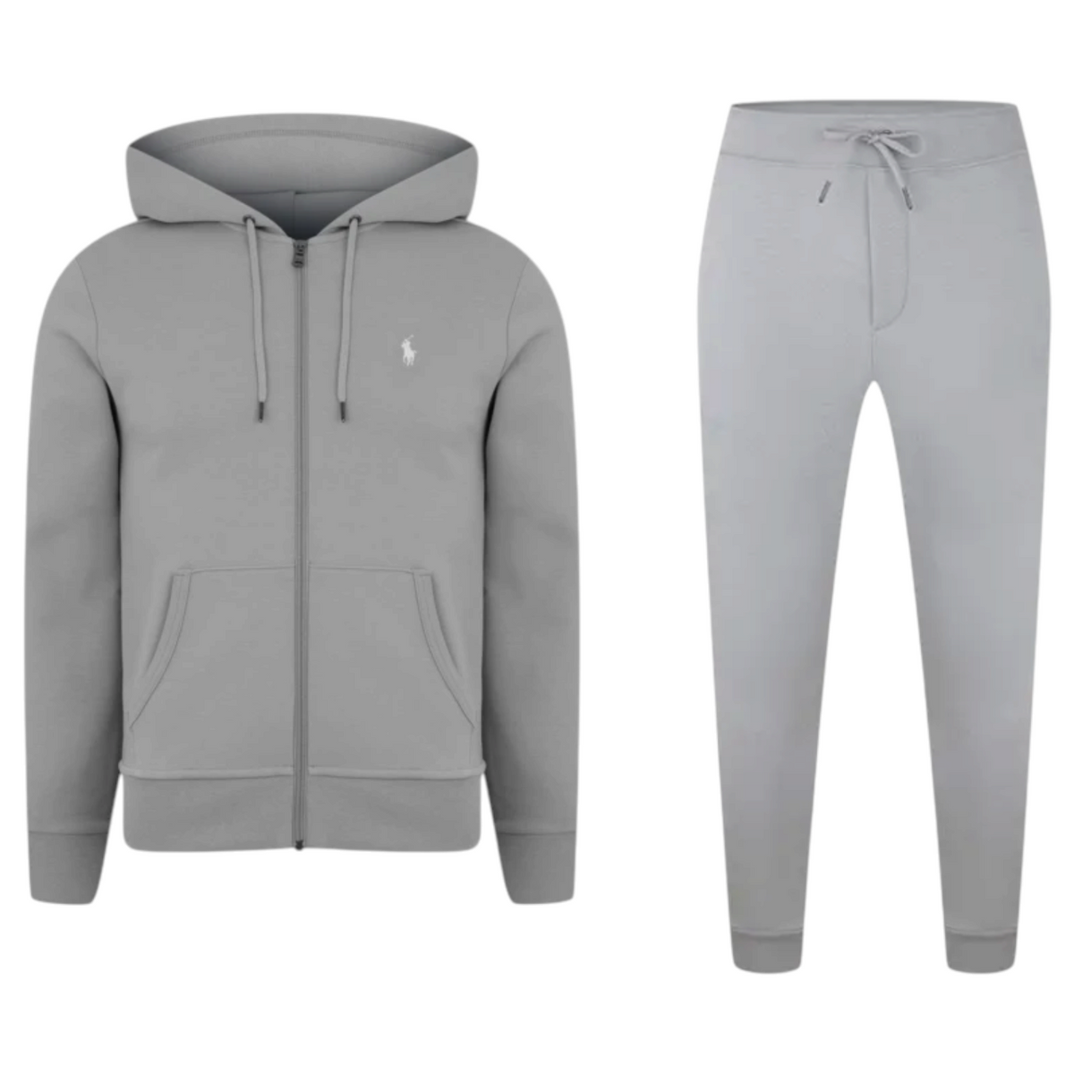 Polo Grey White Tech Sweatsuit