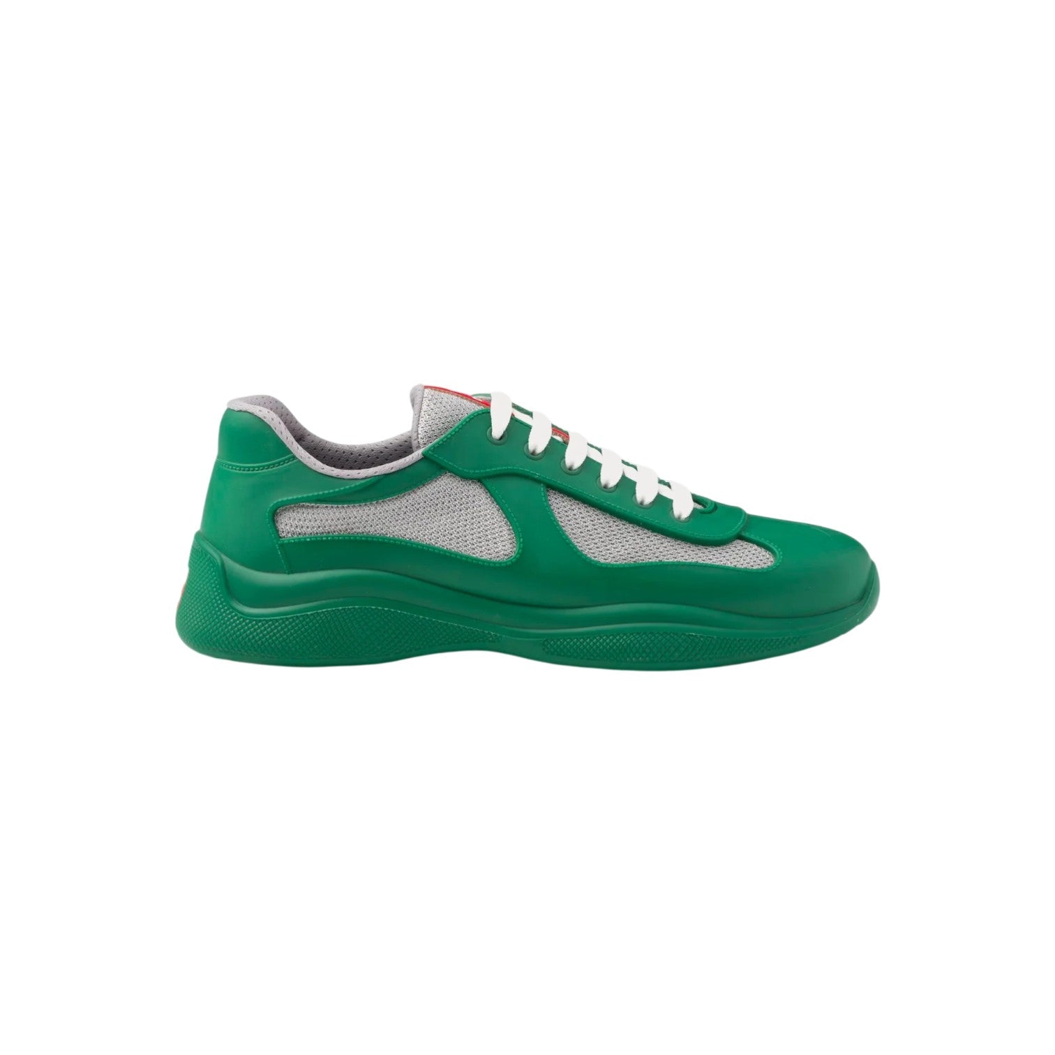 Prada 'America Cup' Green & Grey Sneakers