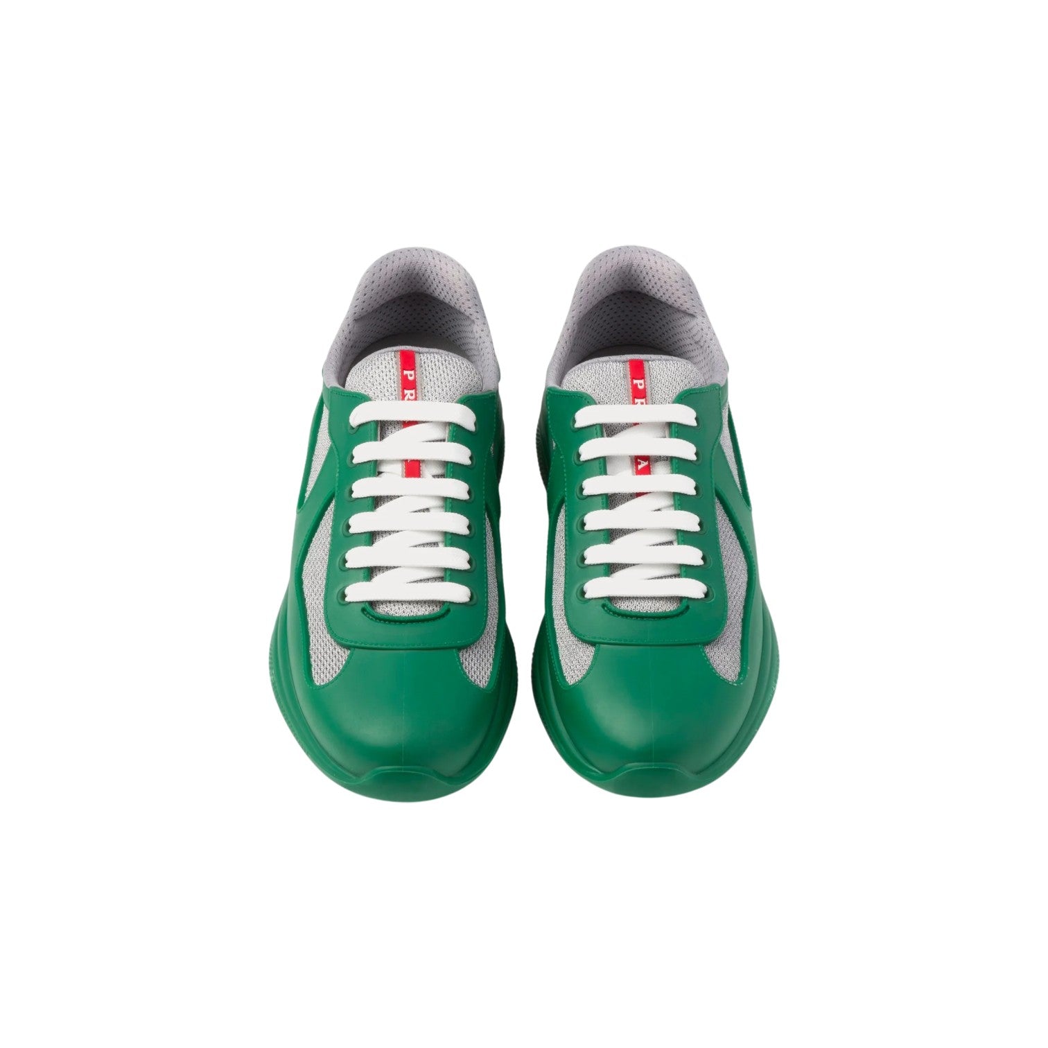 Prada 'America Cup' Green & Grey Sneakers