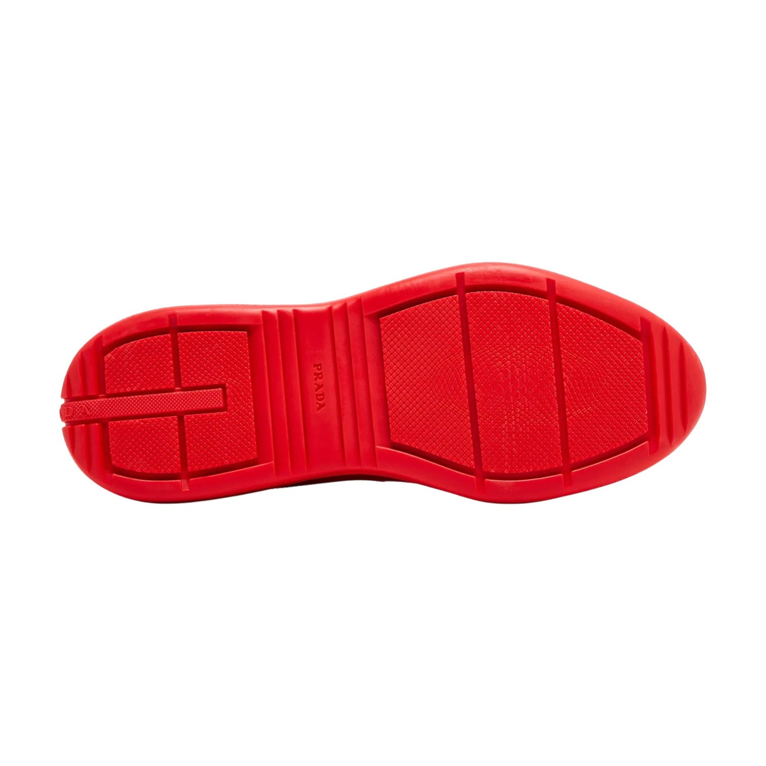 Prada 'America Cup' Red & Grey Rubber Sneakers