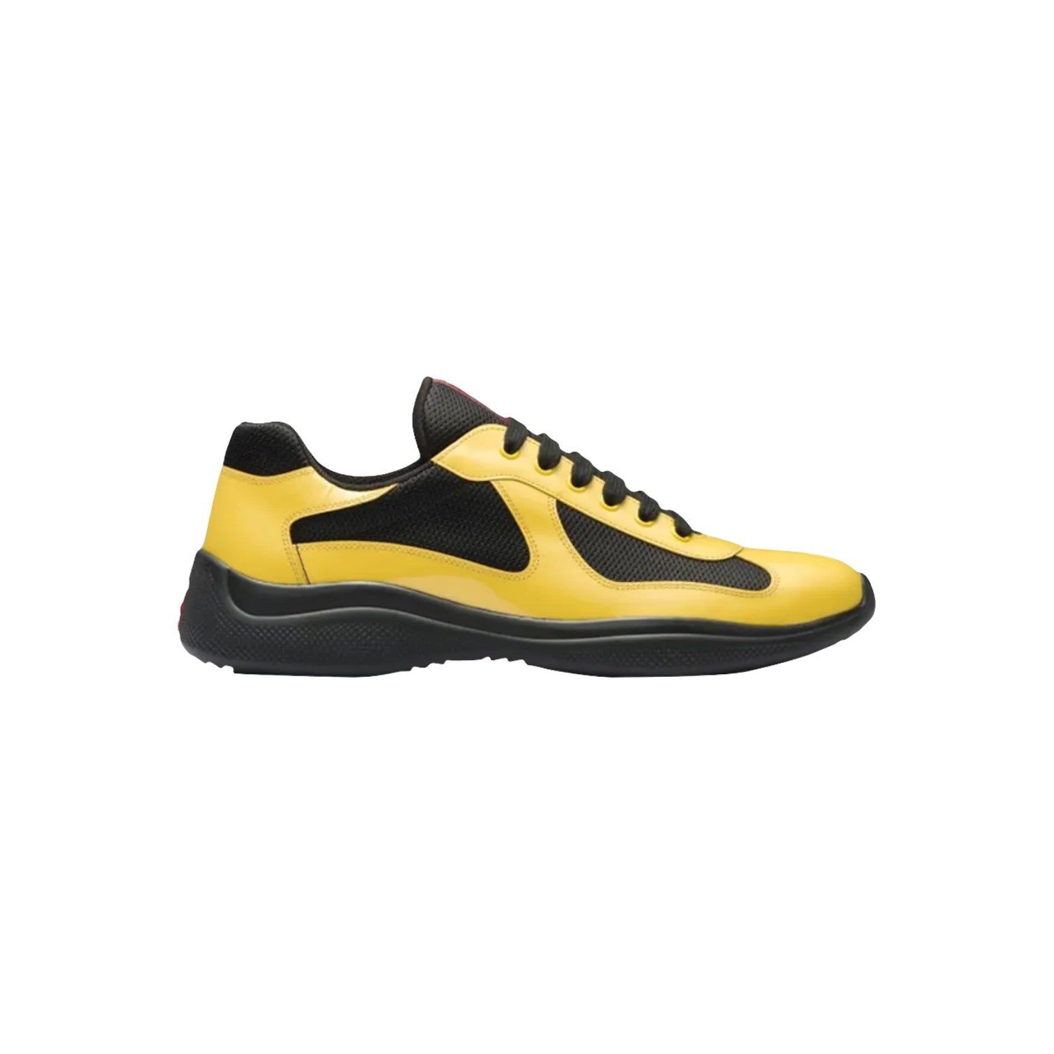 Prada 'America Cup' Yellow & Black Sneakers
