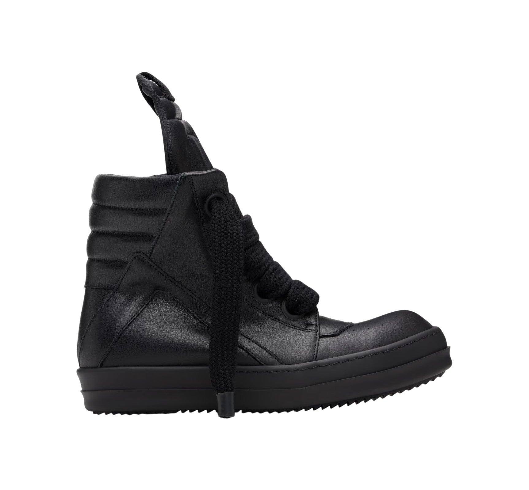 Rick Owens Mainline 'Geobasket' Hi Black & Black Sneakers