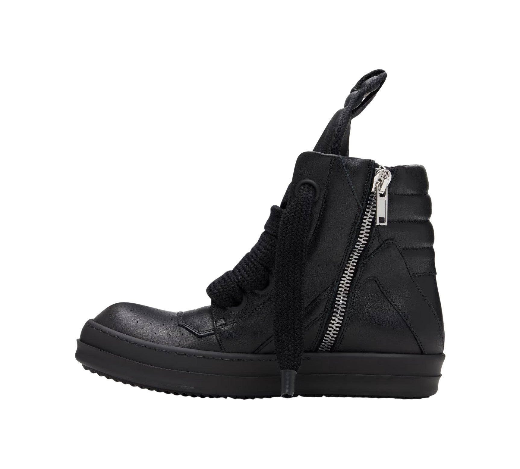 Rick Owens Mainline 'Geobasket' Hi Black & Black Sneakers