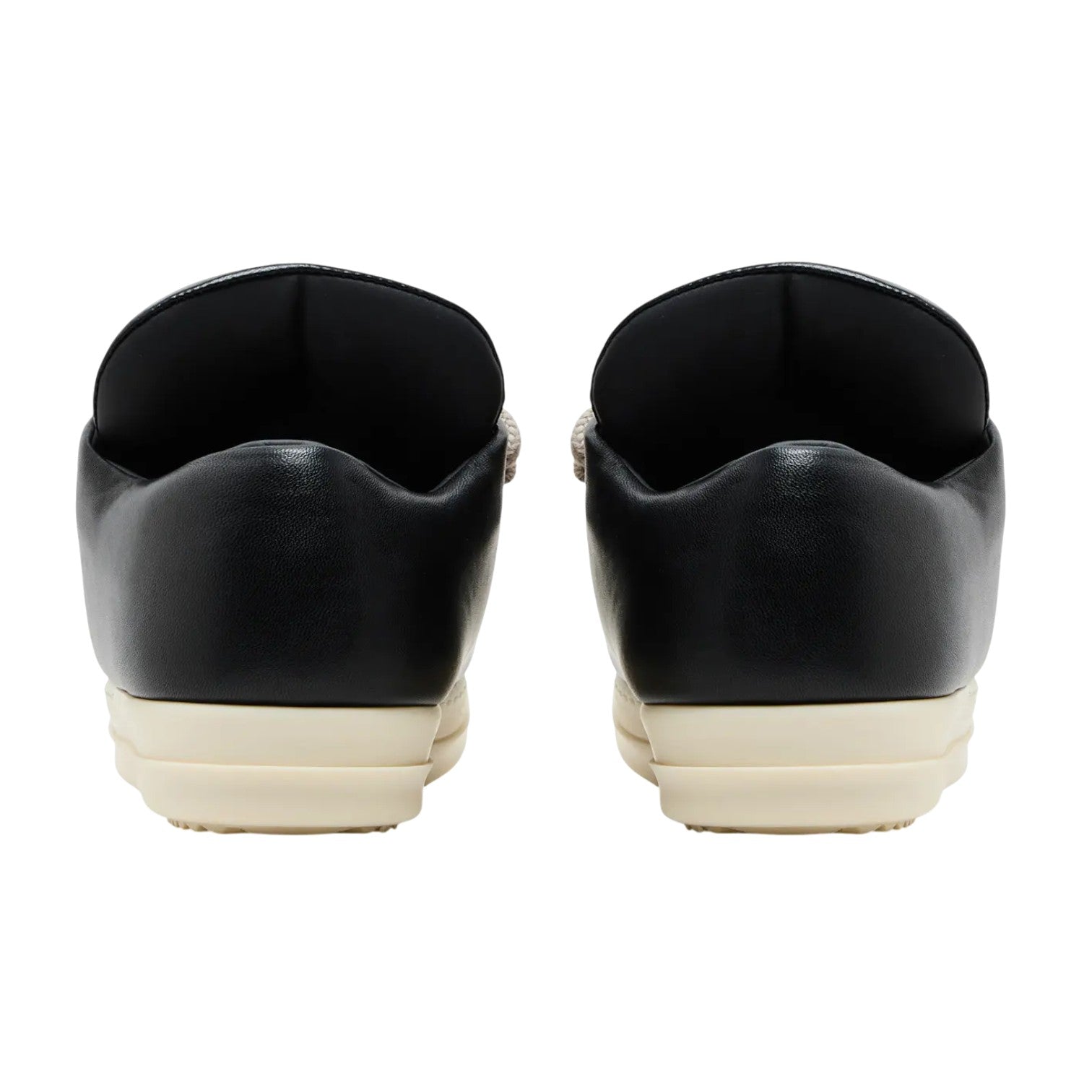 Rick Owens Mainline 'Padded Jumbo Lace' Low Black & Milk Sneakers