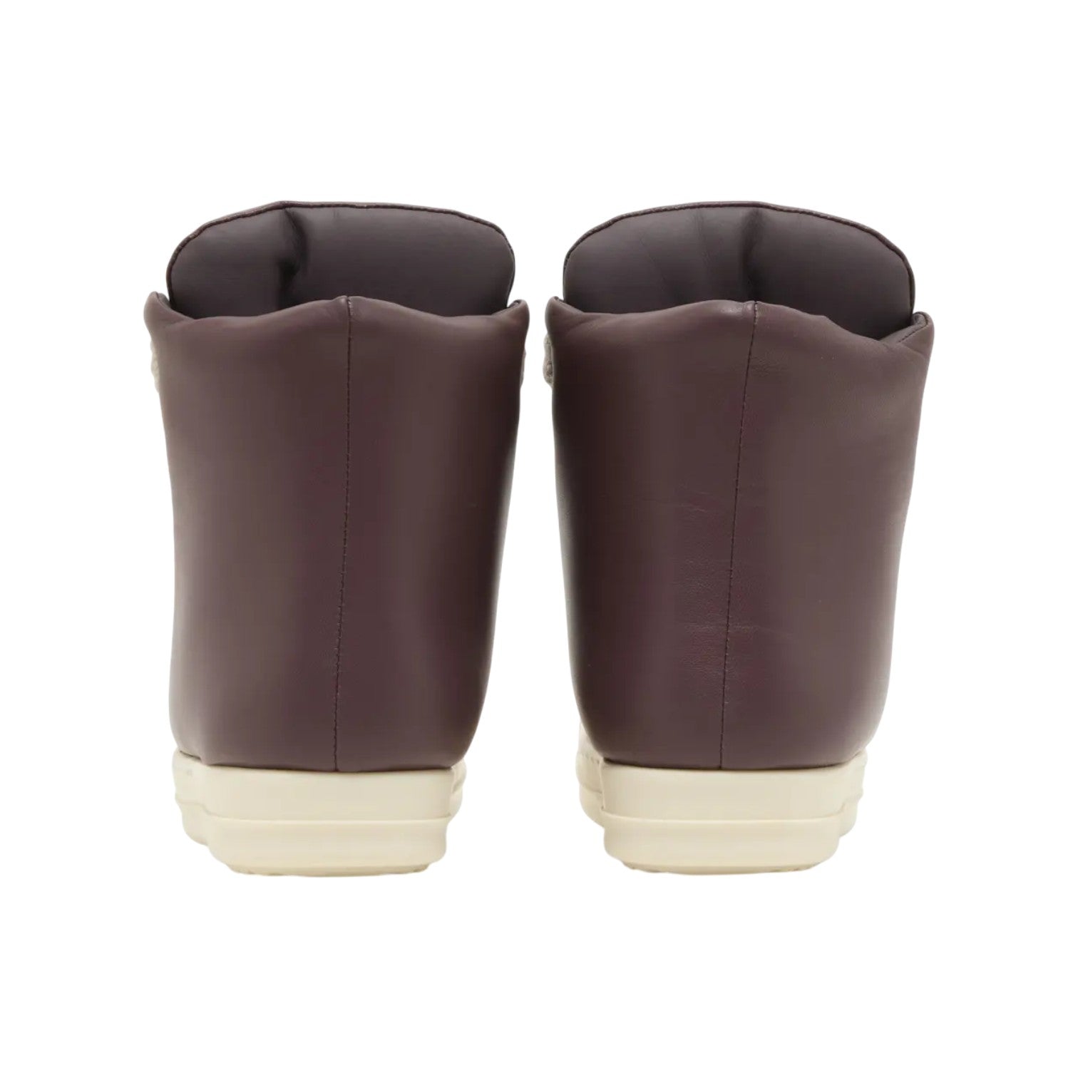 Rick Owens Mainline 'Padded Ramone Jumbo Lace' Hi Wine & Milk Sneakers