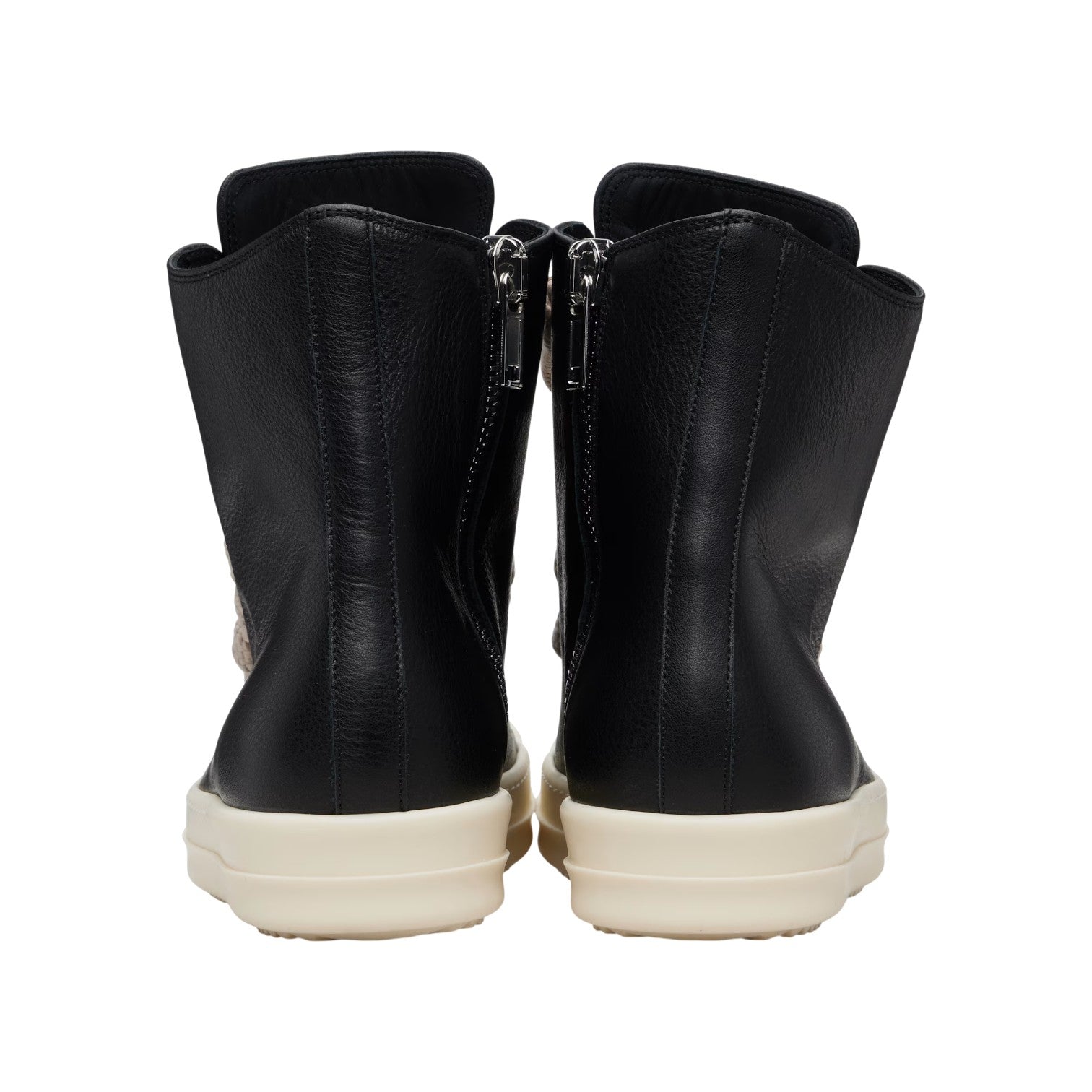 Rick Owens Mainline 'Ramone Jumbo Lace' Hi Black & Milk Sneakers