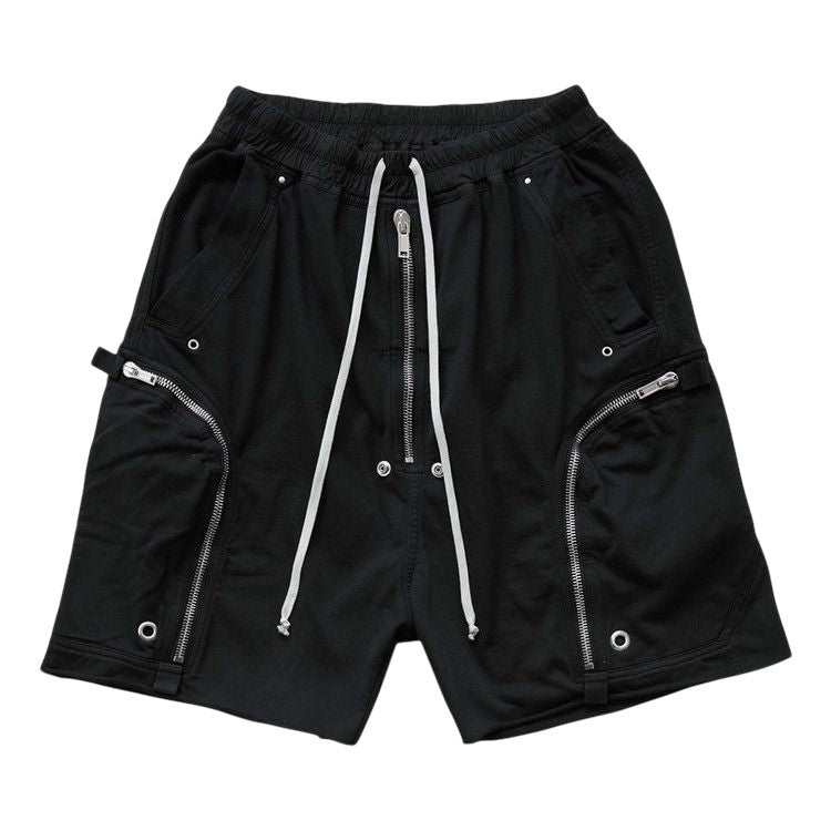 Rick Owens 'Bauhaus Pods' Black Nylon Shorts