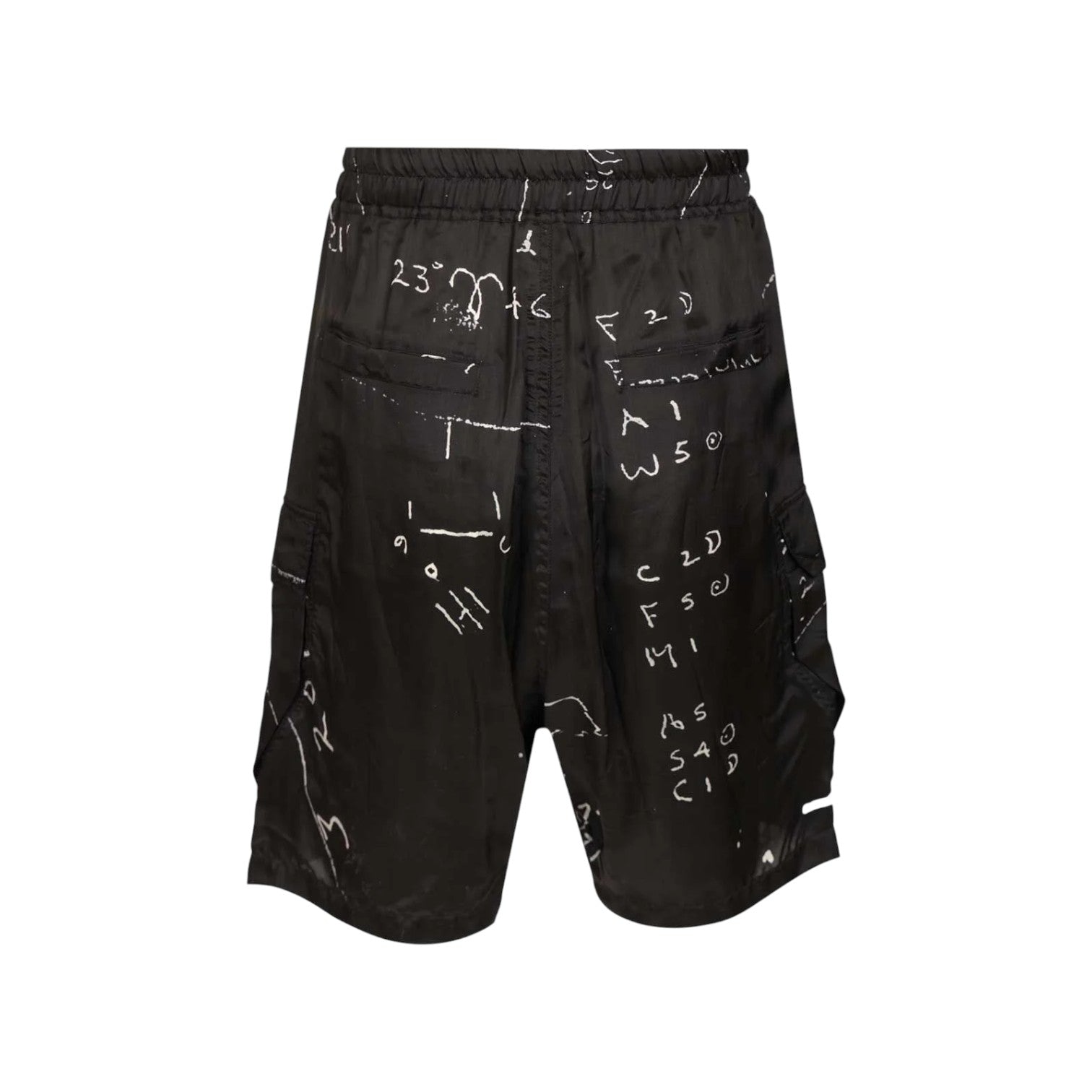 Rick Owens 'Cargobela Graphic' Black Shorts